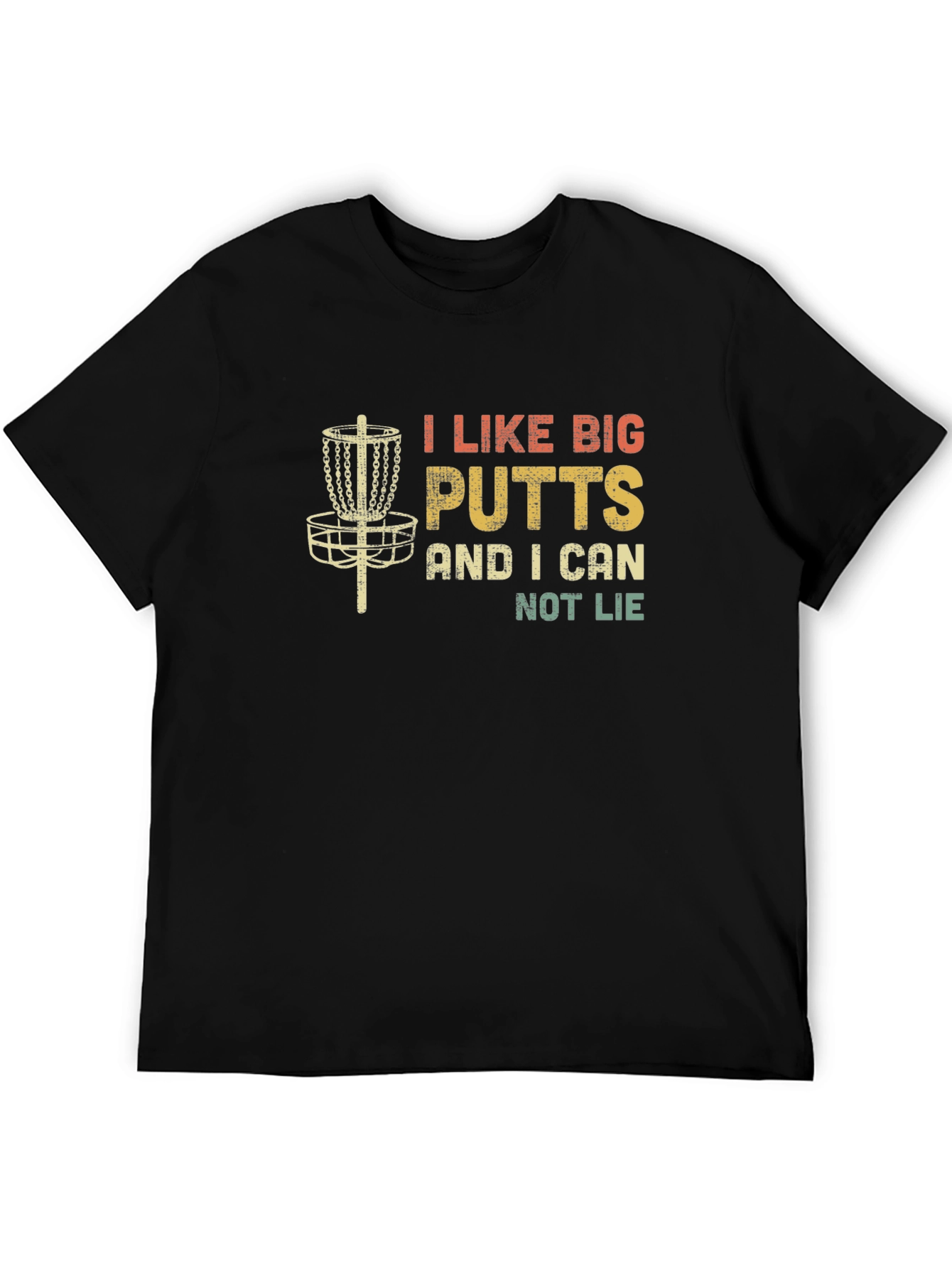 I Like Big Putts Funny Disc Golf Graphic T-Shirt