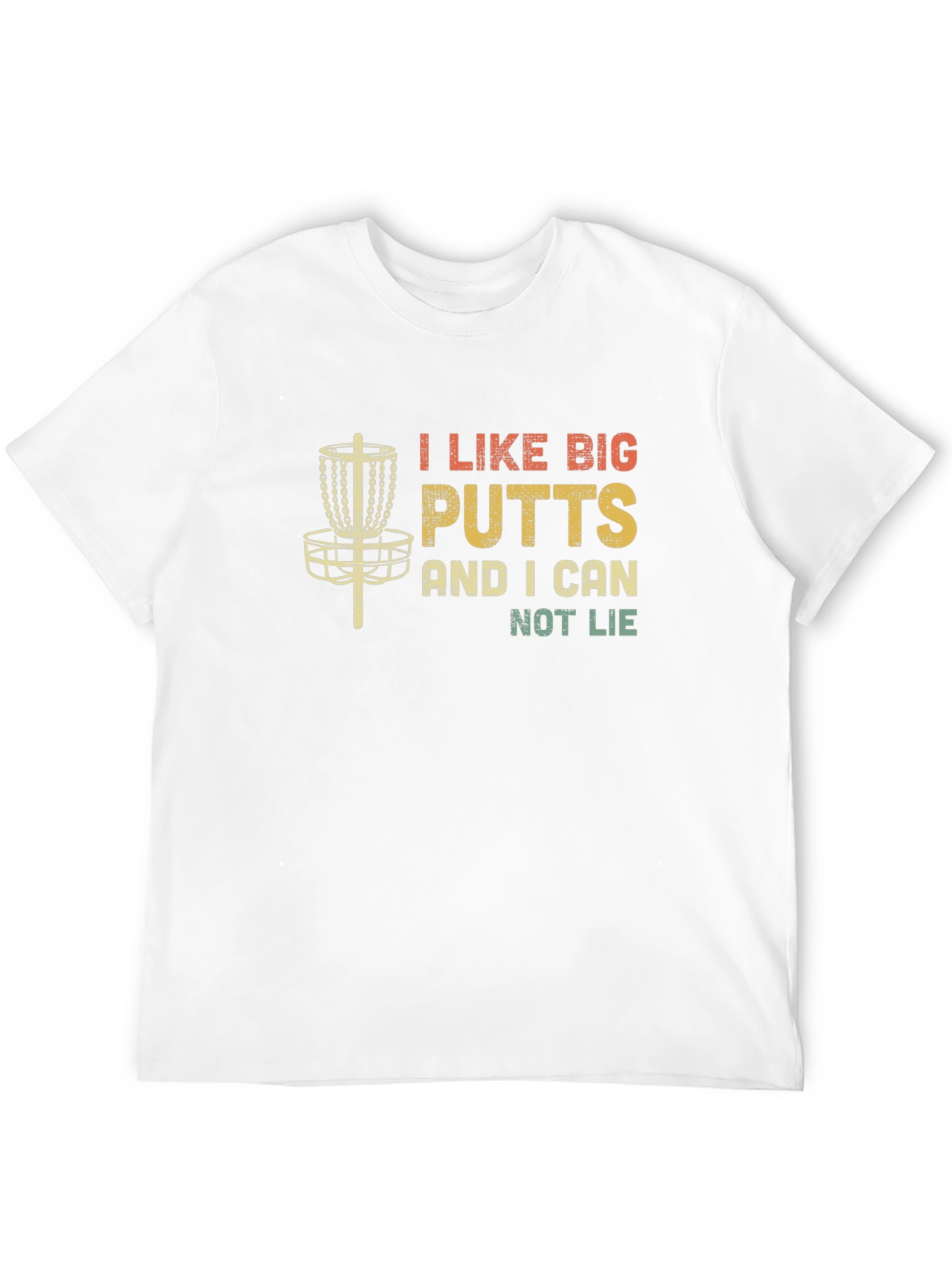 I Like Big Putts Funny Disc Golf Graphic T-Shirt