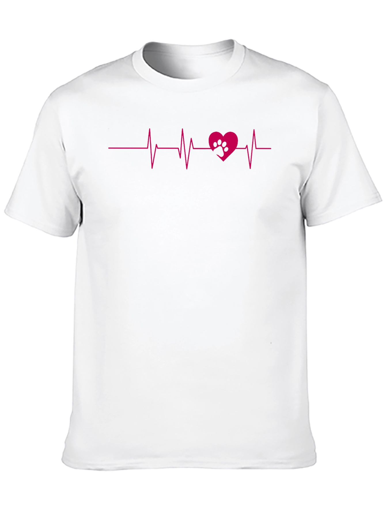Heartbeat Paw Print Tee - Love Your Pet!