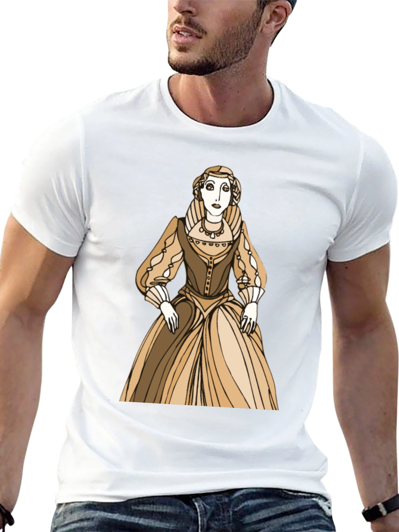 Renaissance Woman Graphic Tee - Classic Art Shirt