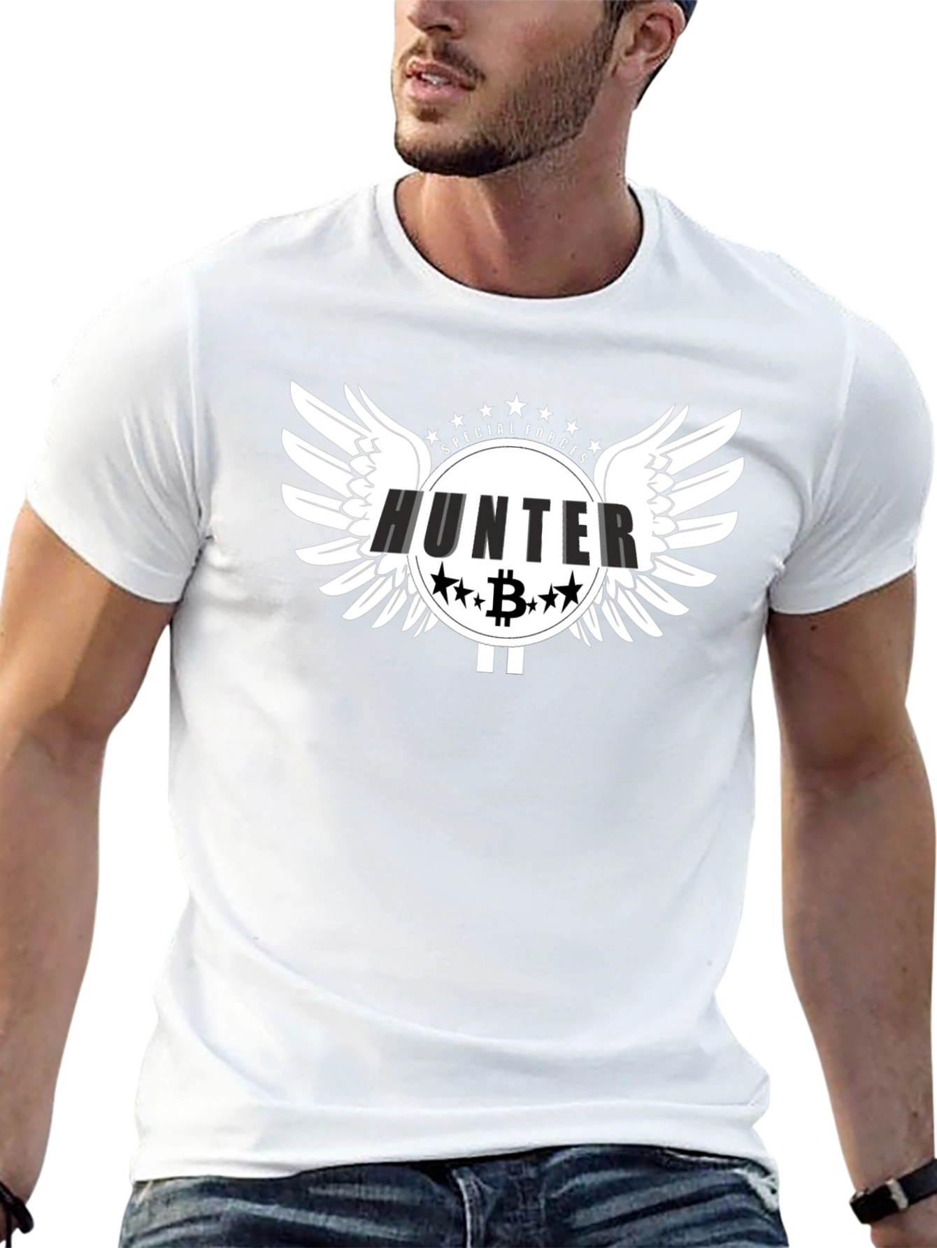 Hunter Special Forces Bitcoin Graphic T-Shirt
