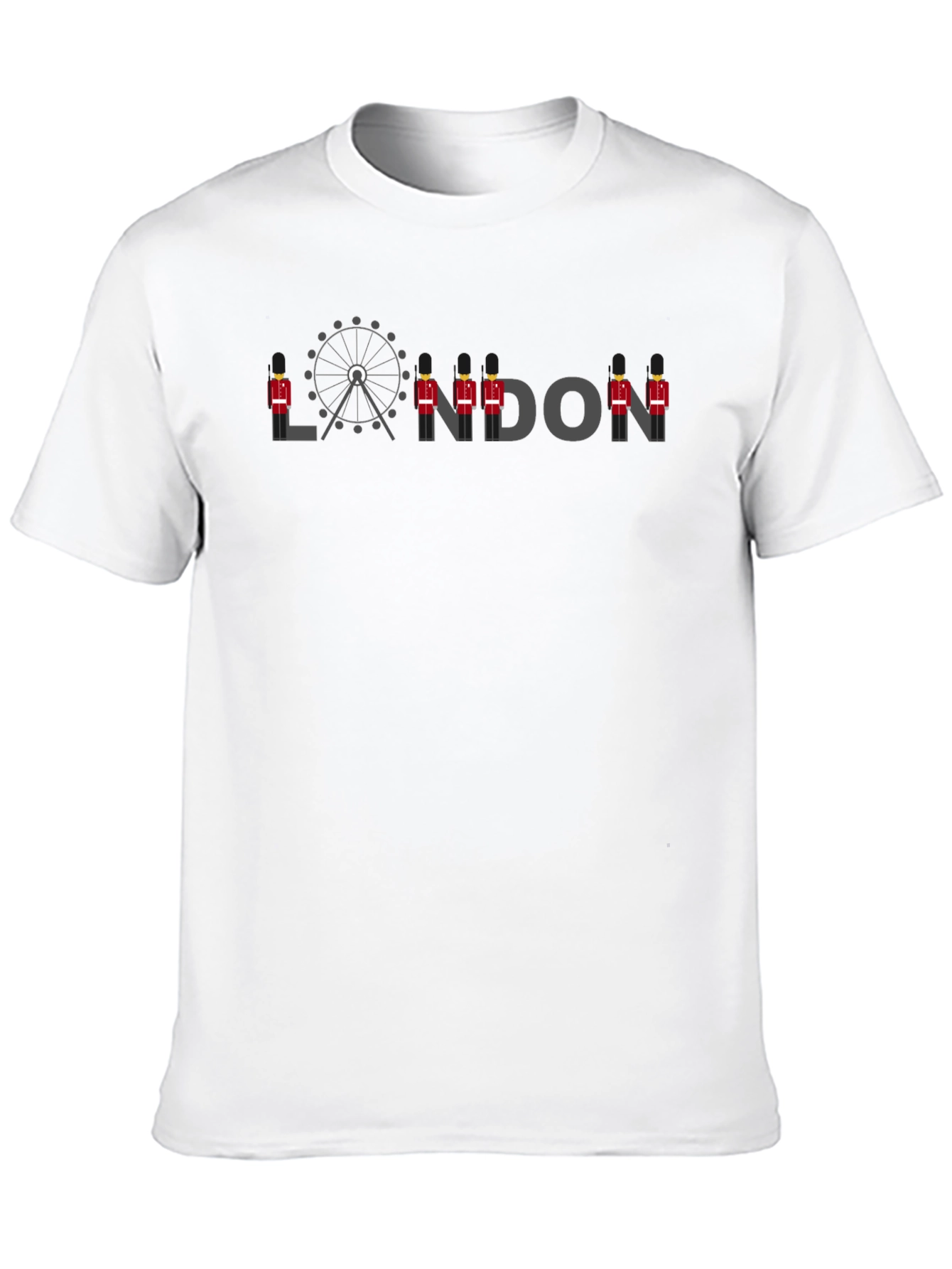 London Ferris Wheel & Guard T-Shirt - Black