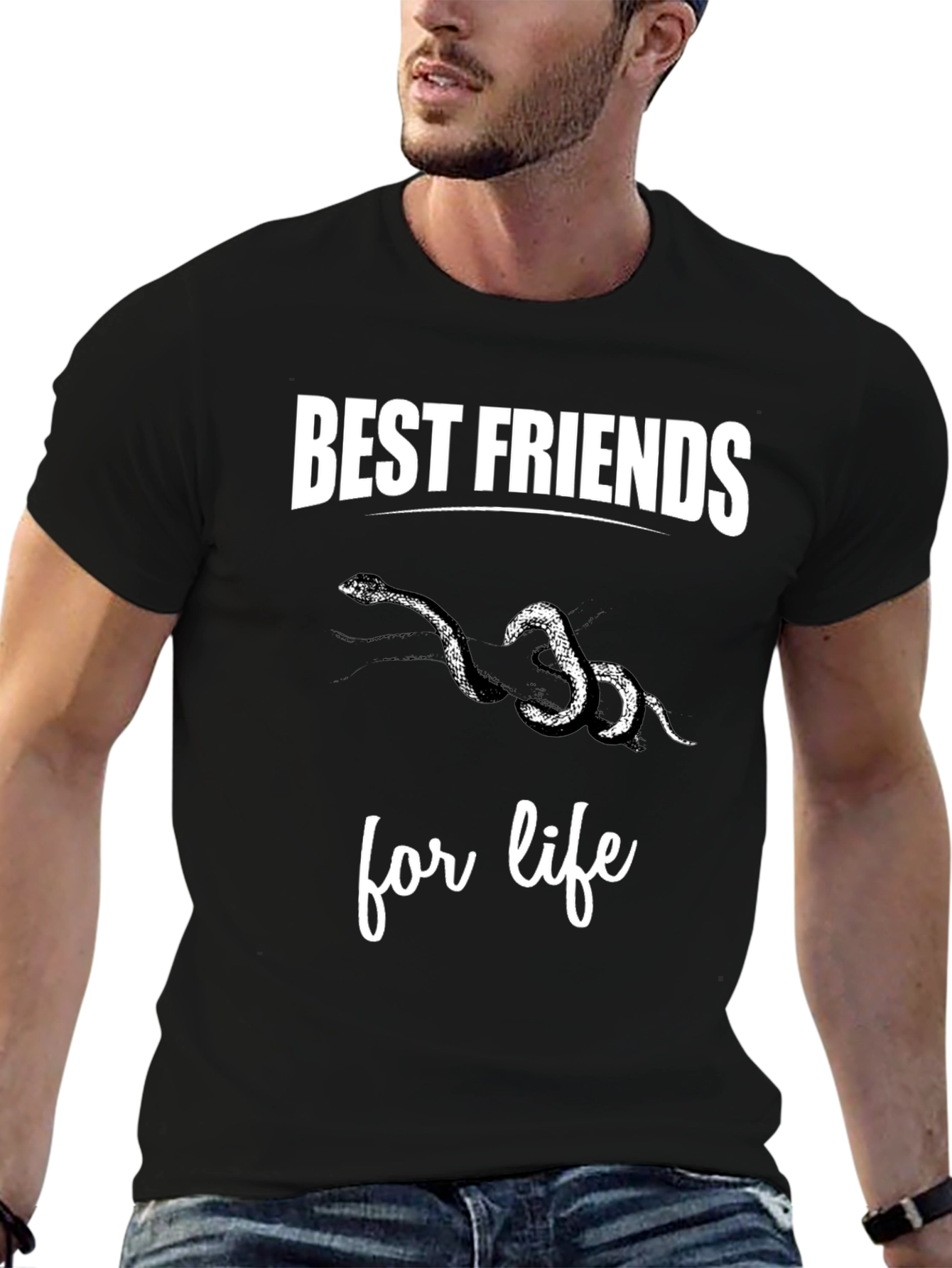 Best Friends Snakes Graphic Tee Shirt