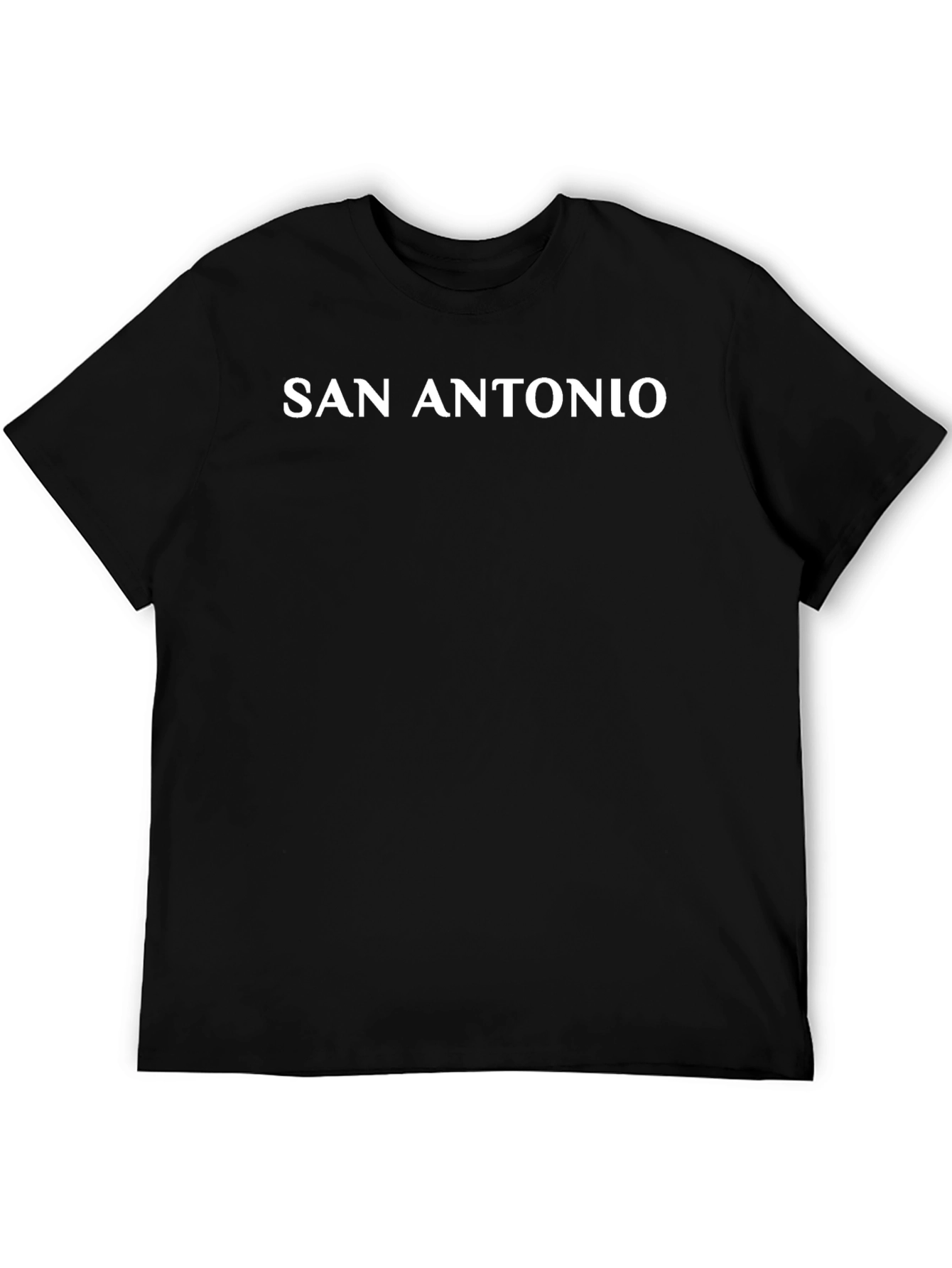 San Antonio Tee - Classic Black Cotton T-Shirt