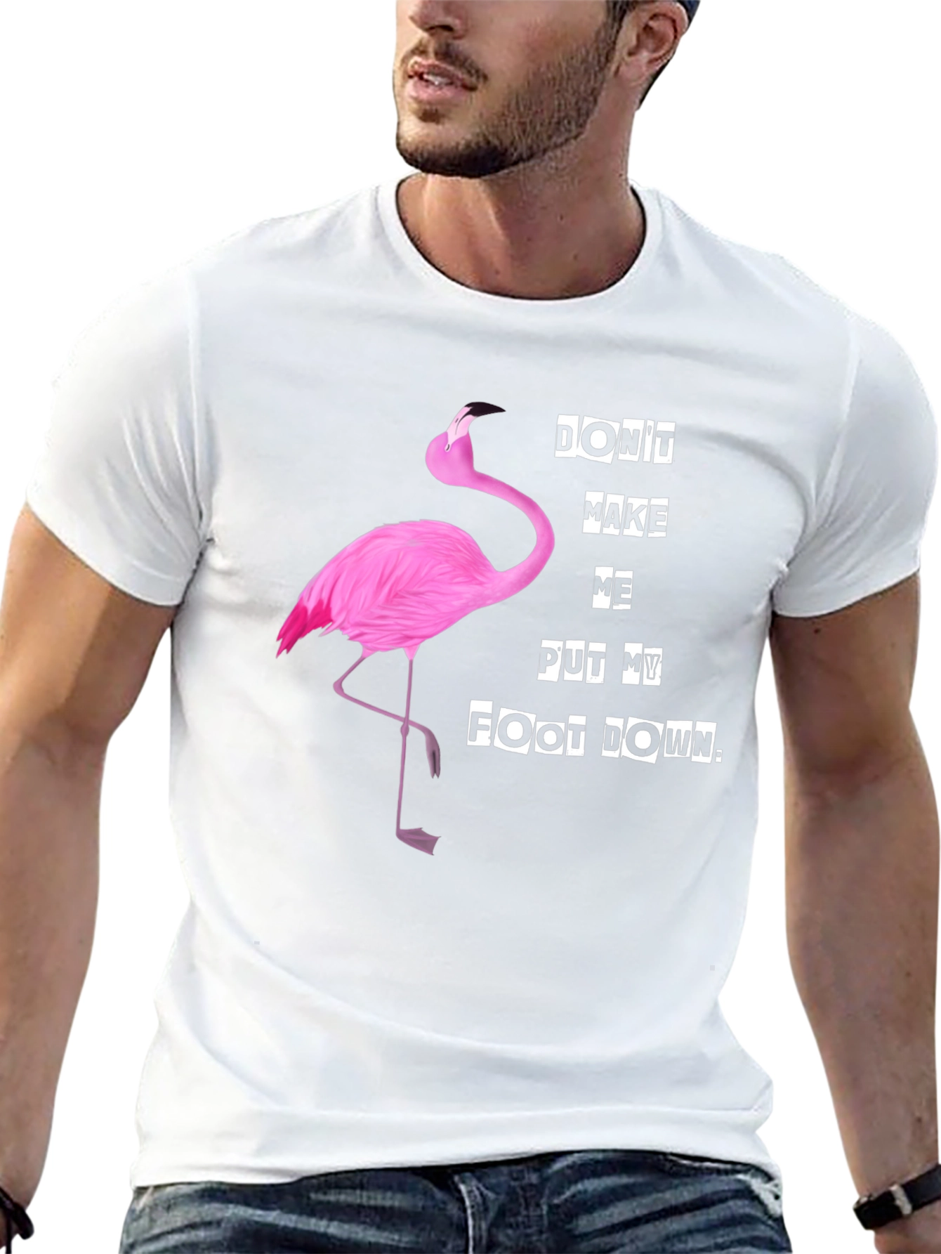 Funny Flamingo T-Shirt - Dont Make Me... Slogan
