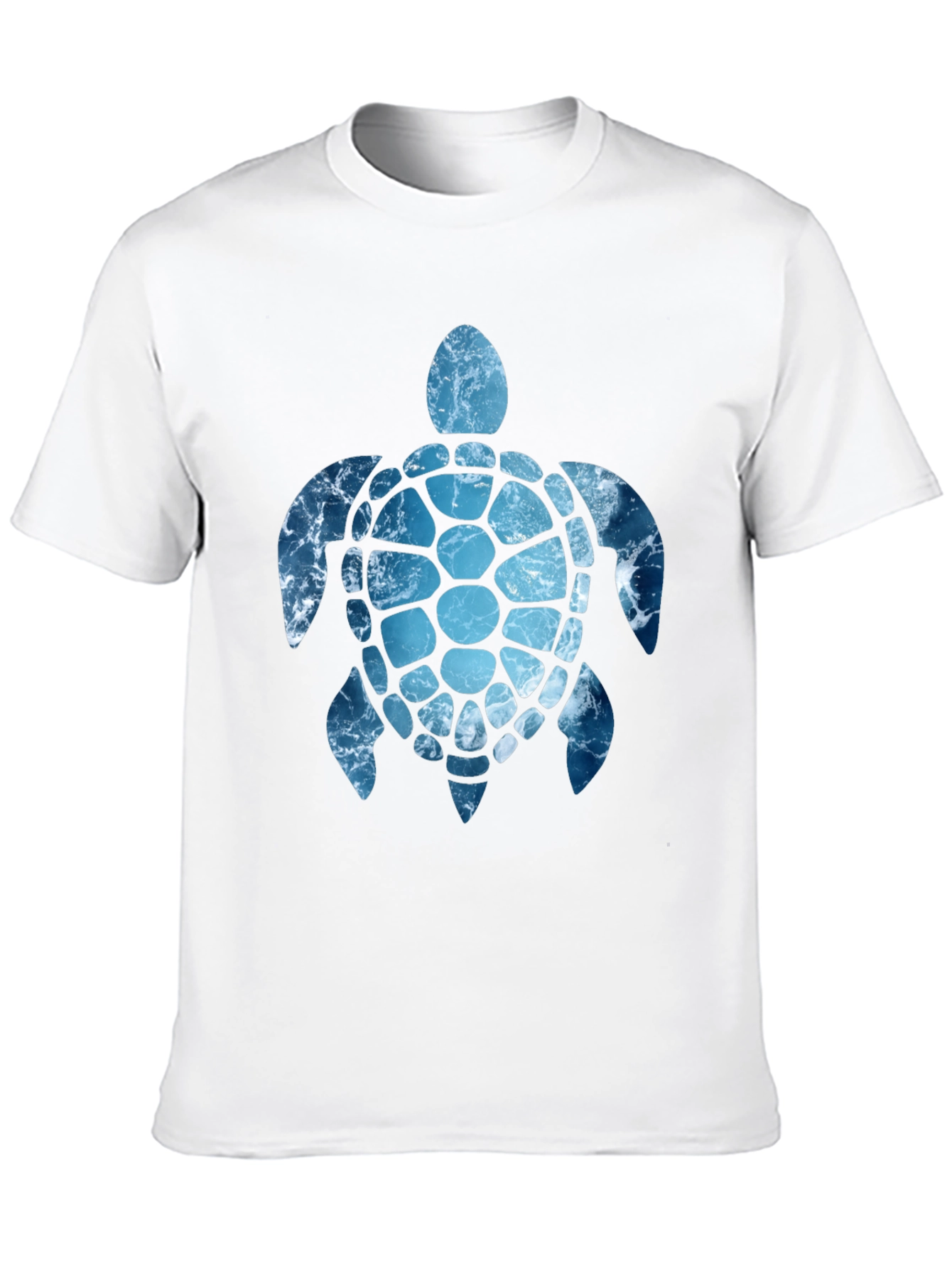 Ocean Wave Turtle Graphic Tee - Black