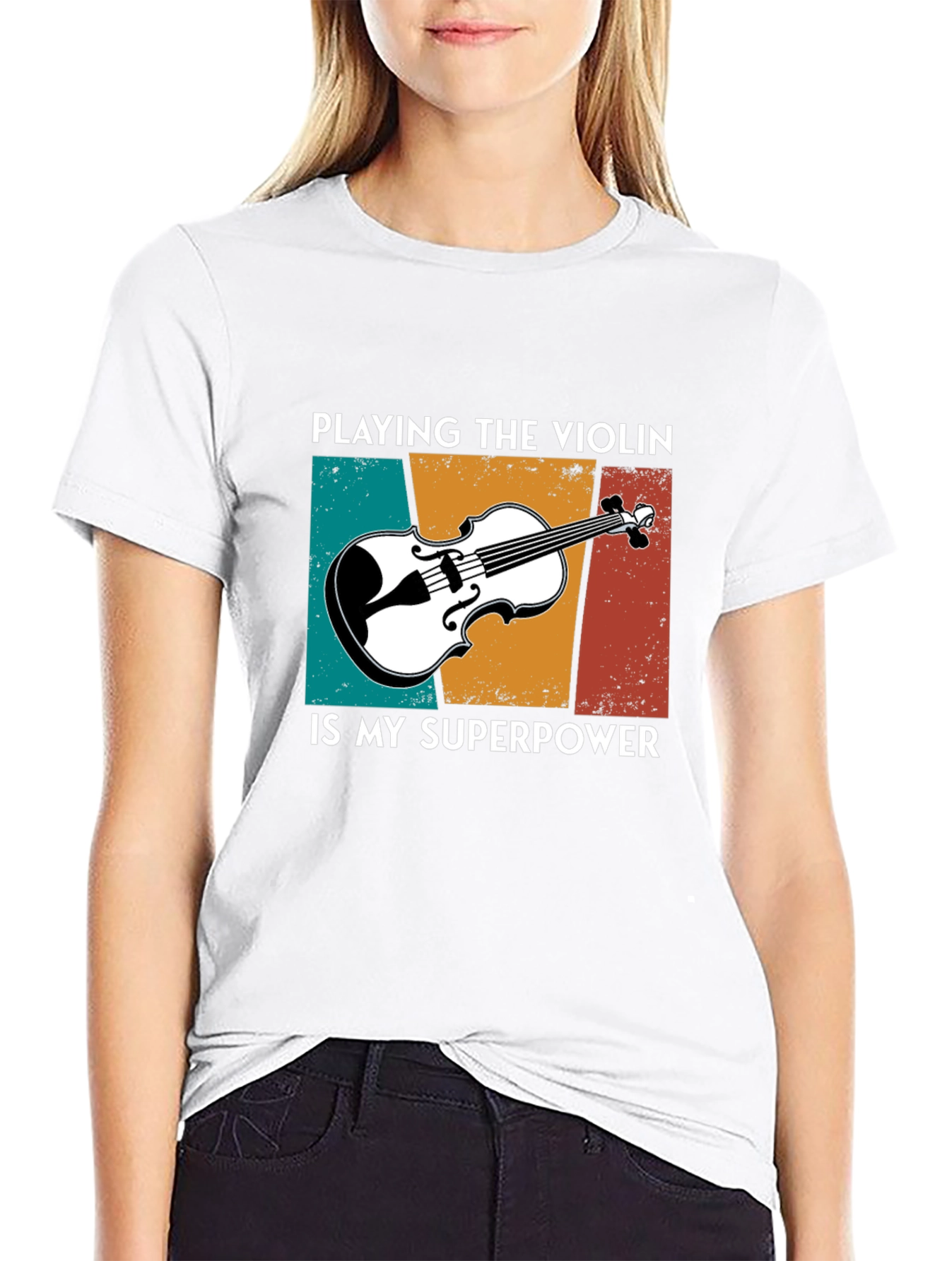 Violin Superpower T-Shirt - Music Lover Tee