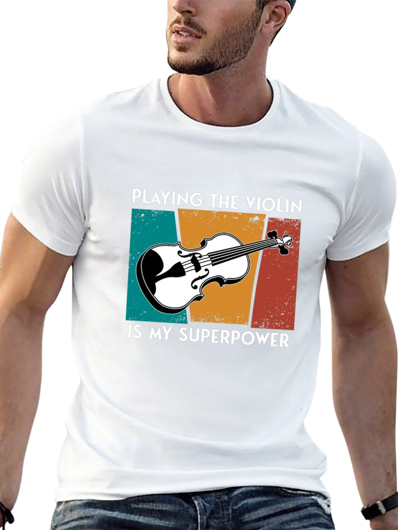 Violin Superpower T-Shirt - Music Lover Tee