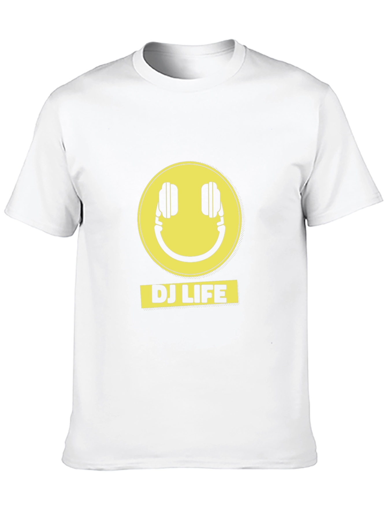 DJ Life Black T-Shirt with Yellow Graphic