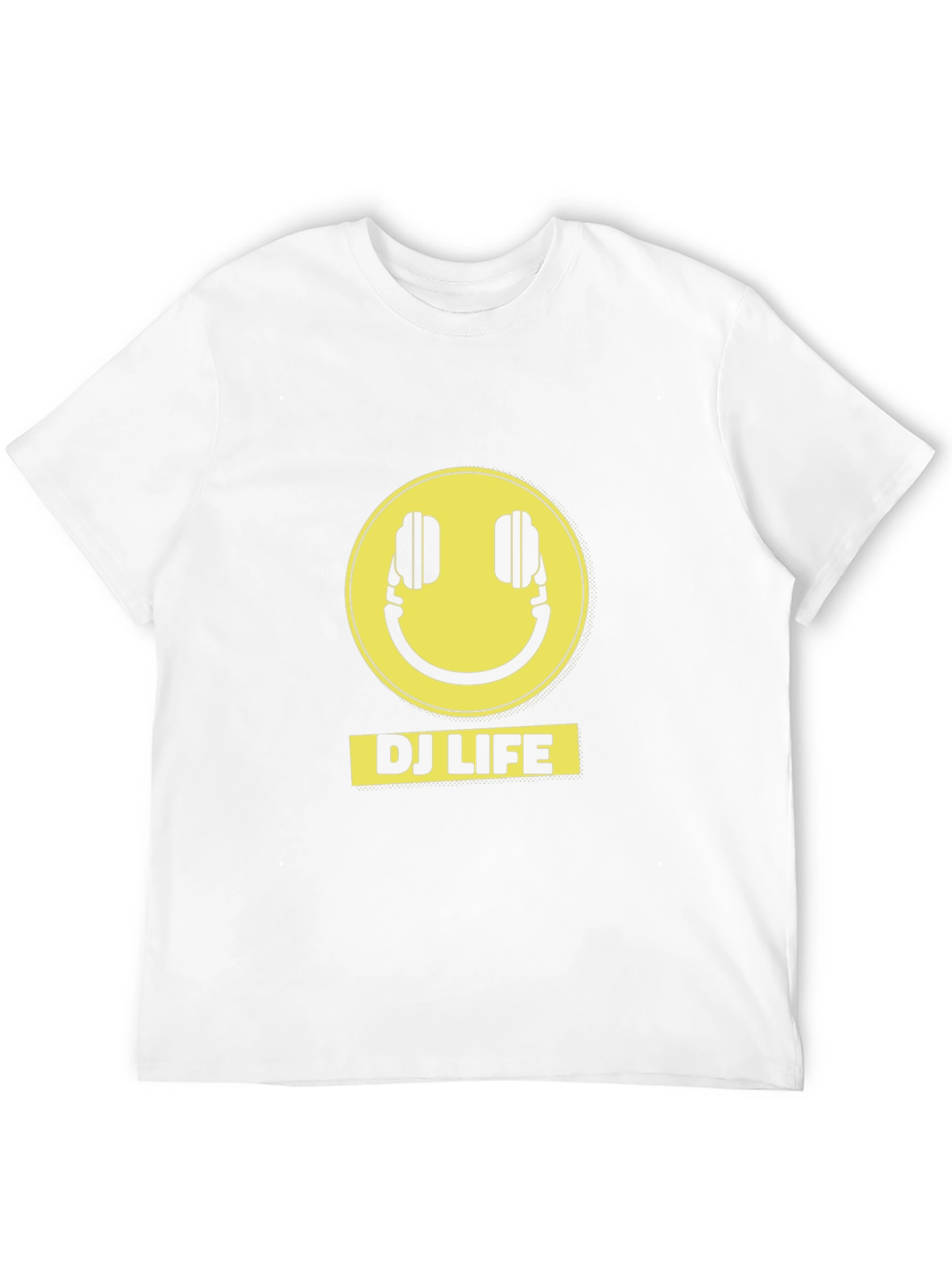 DJ Life Black T-Shirt with Yellow Graphic