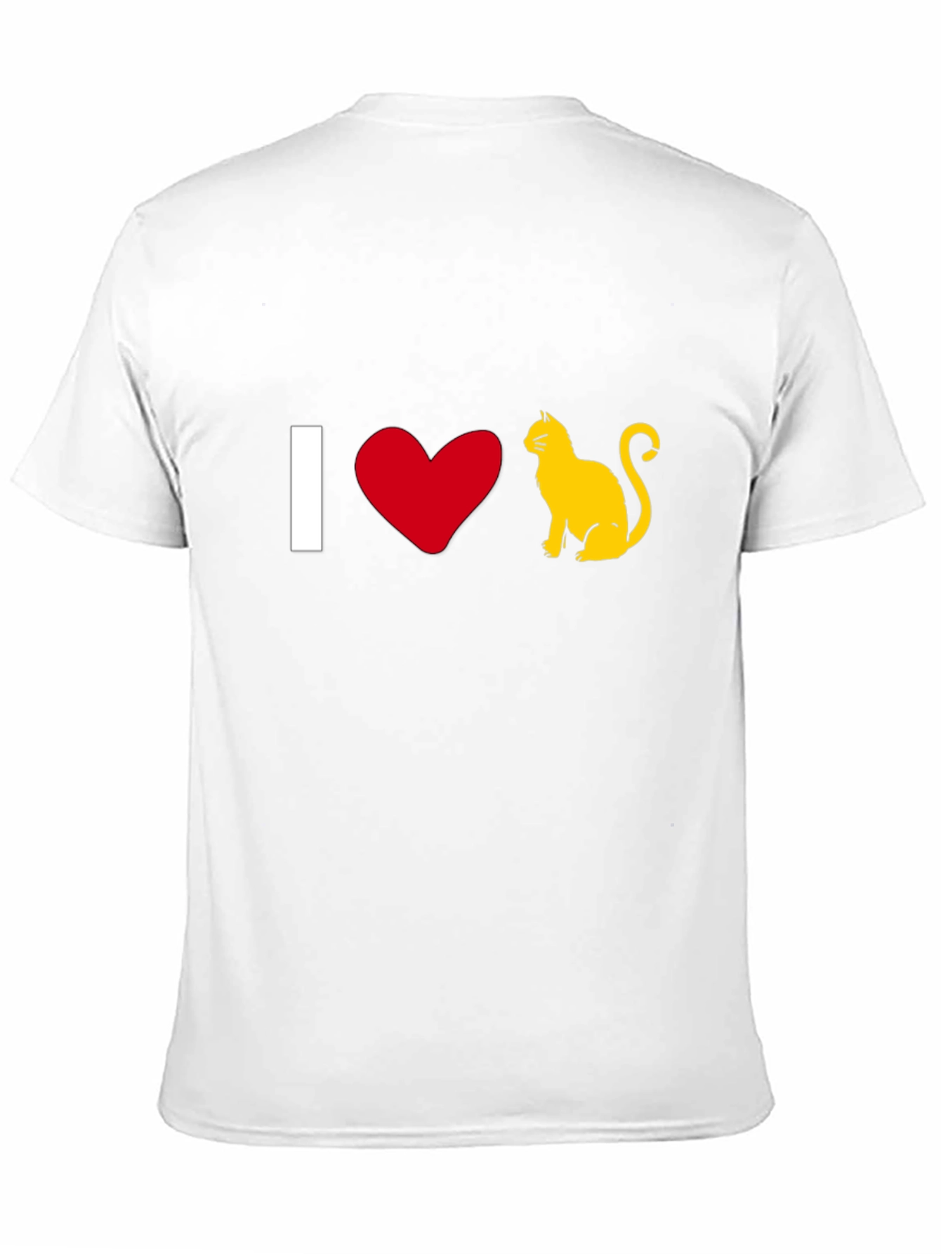 I Love Cats T-Shirt - Black Cotton Tee