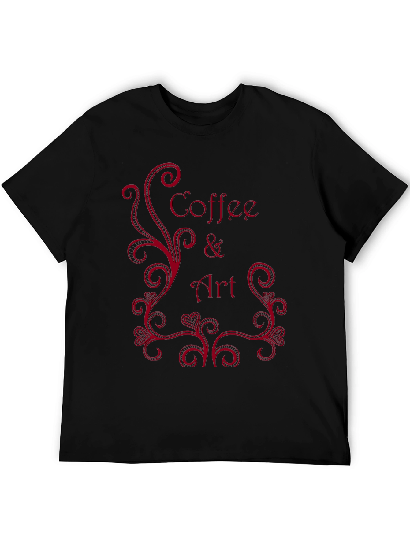 Coffee & Art Black T-Shirt