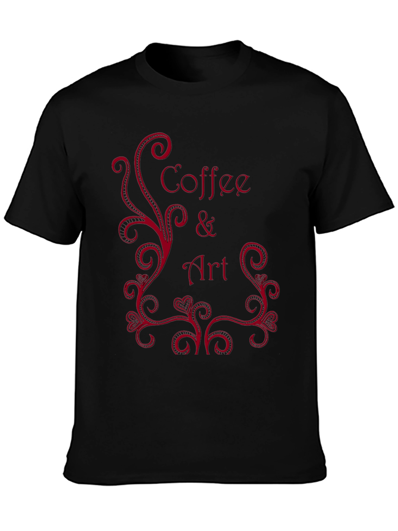Coffee & Art Black T-Shirt
