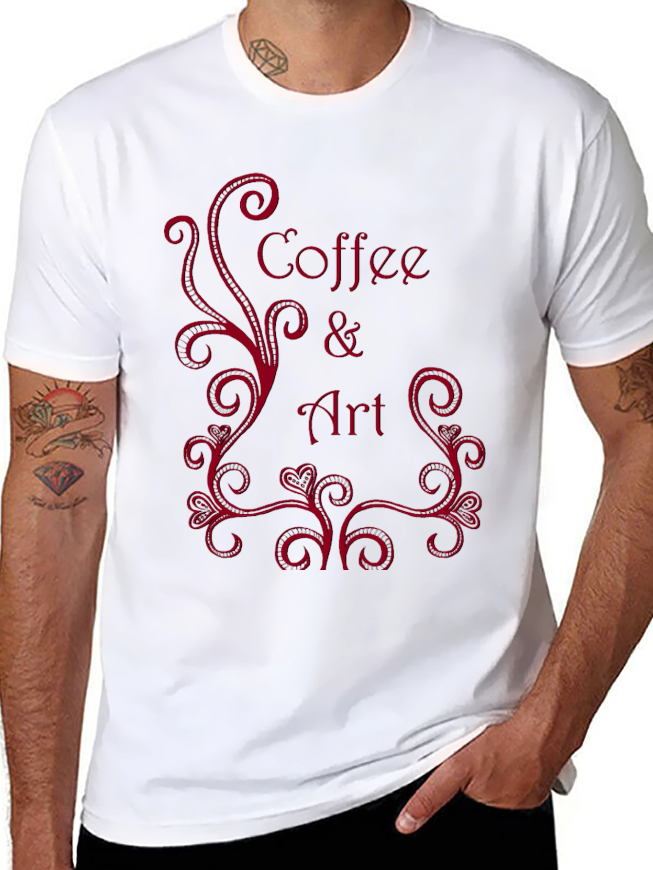 Coffee & Art Black T-Shirt