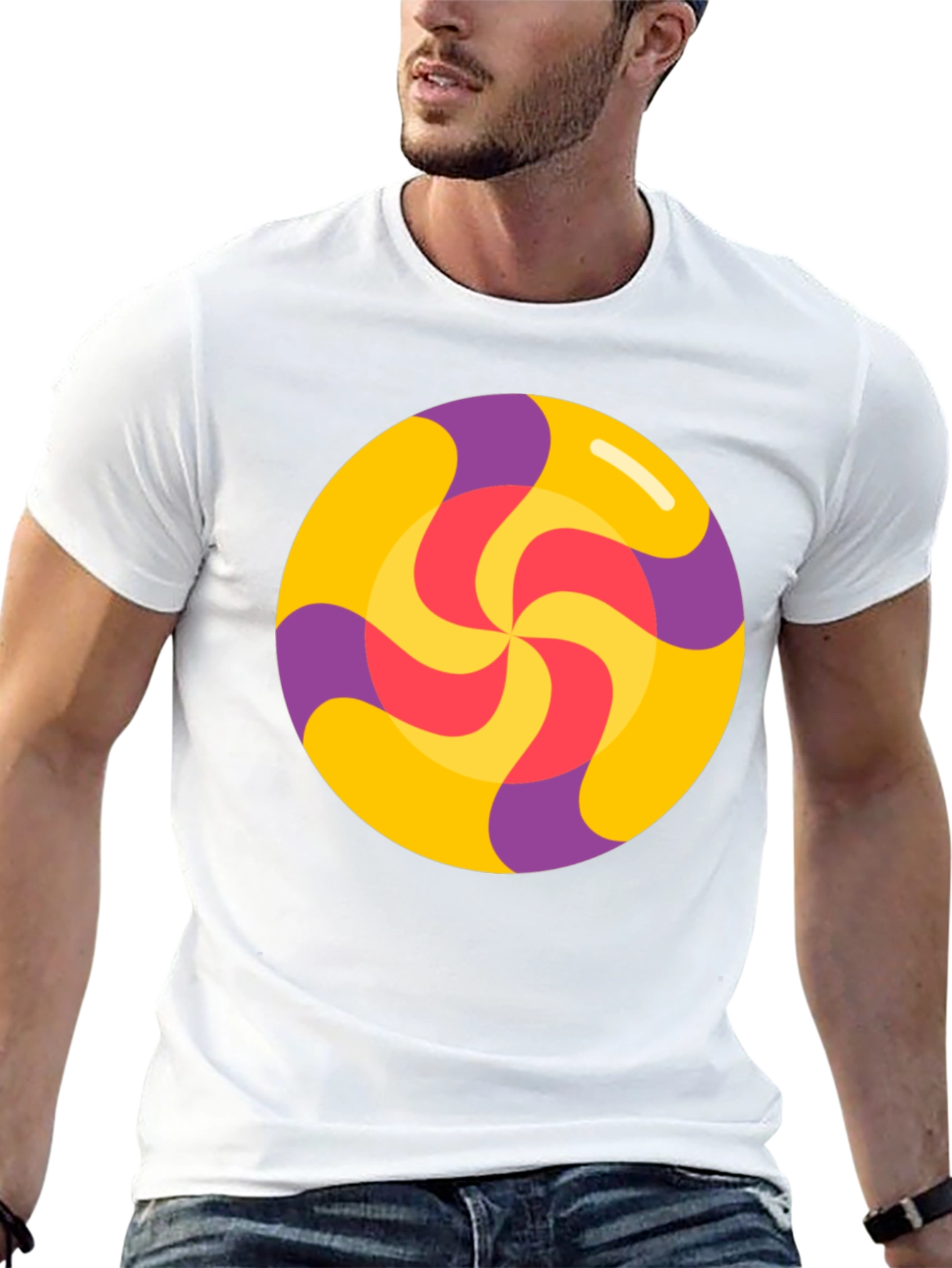 Retro Swirl Lollipop Graphic Tee