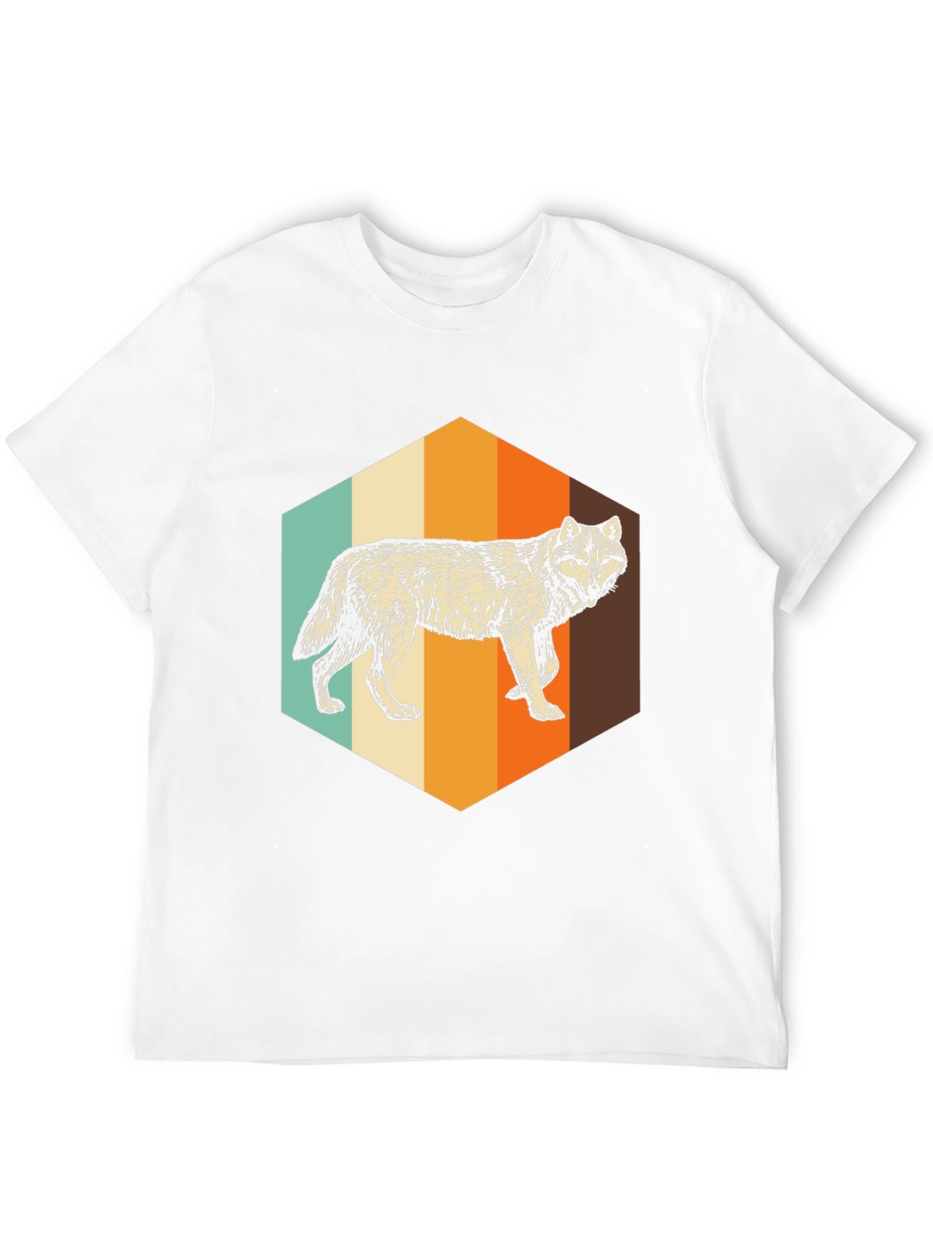 Retro Wolf Graphic Tee - Unisex