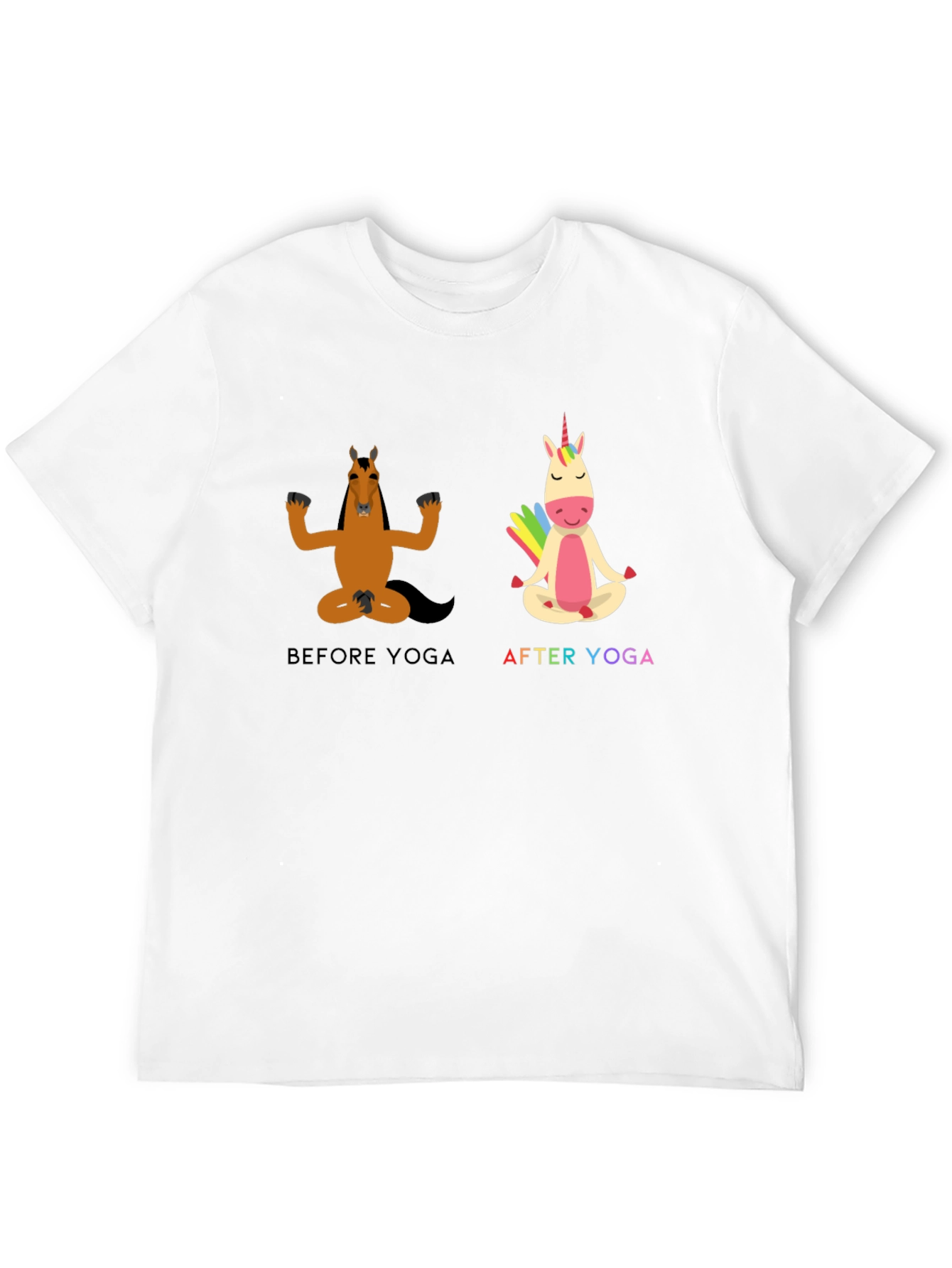 Yoga Horse T-Shirt Funny Graphic Tee