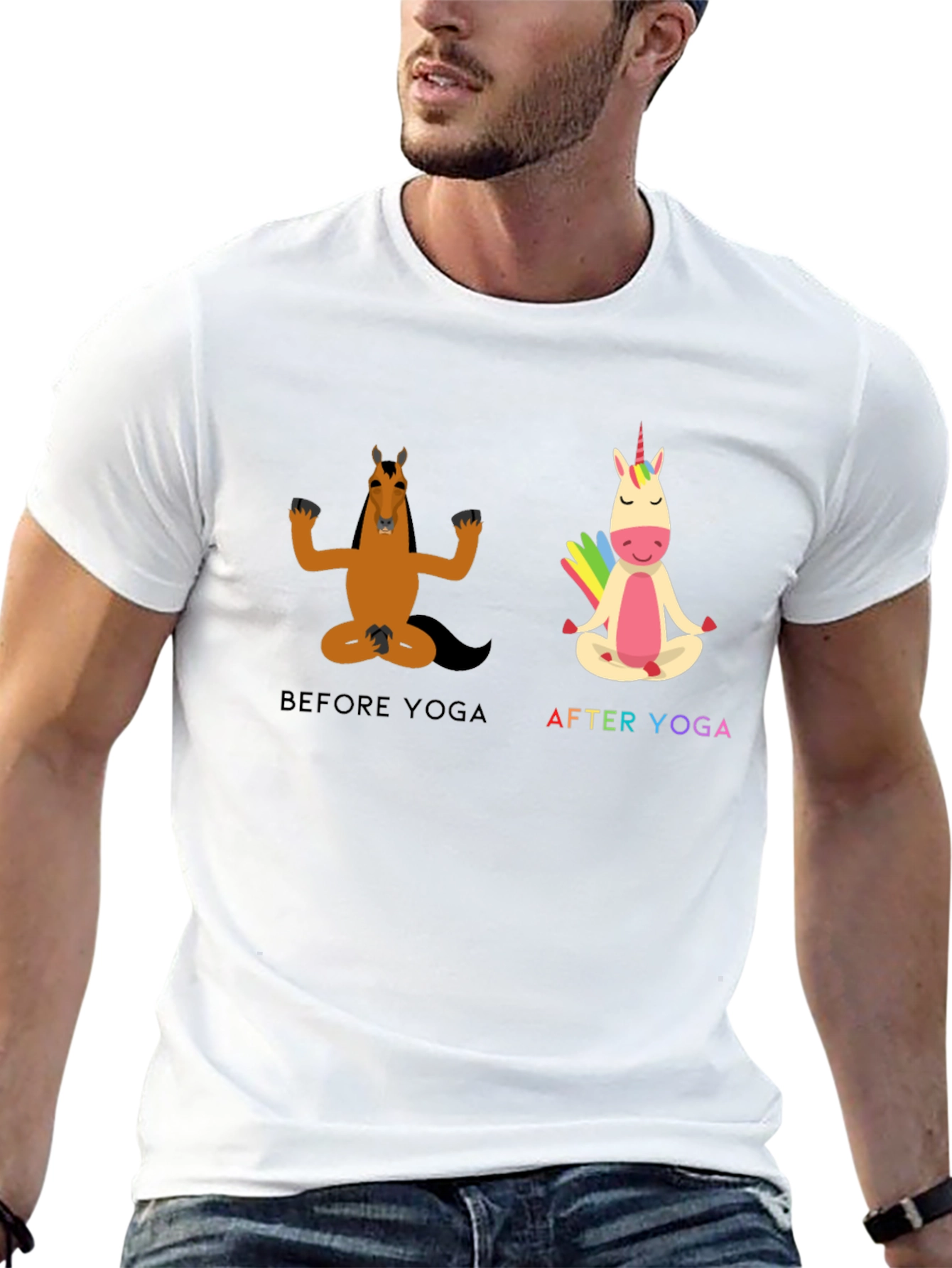 Yoga Horse T-Shirt Funny Graphic Tee