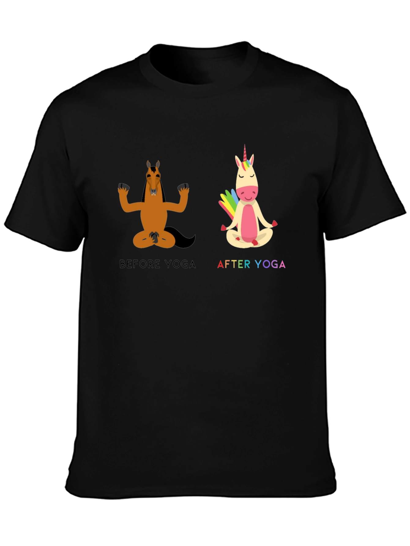 Yoga Horse T-Shirt Funny Graphic Tee
