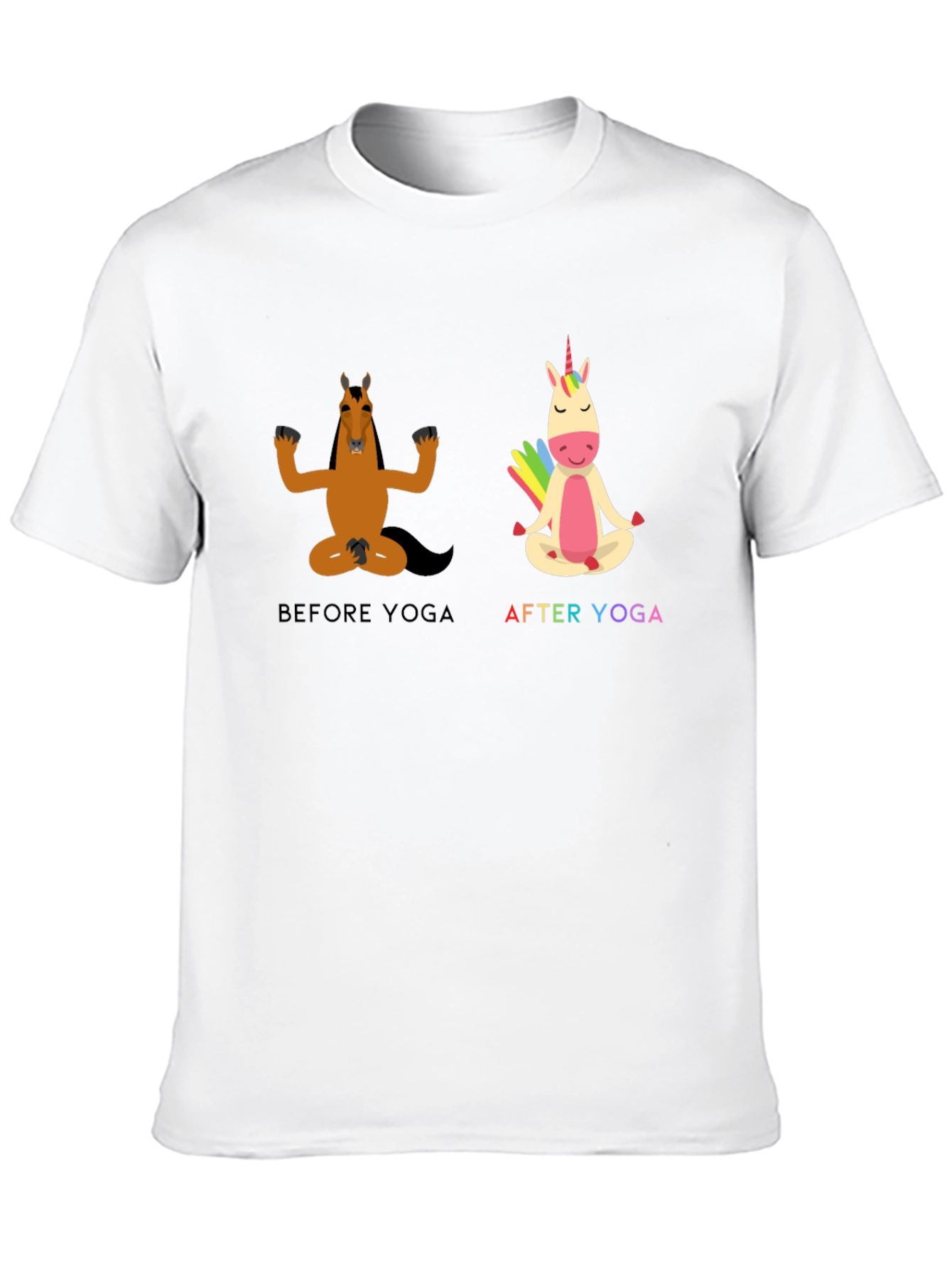 Yoga Horse T-Shirt Funny Graphic Tee
