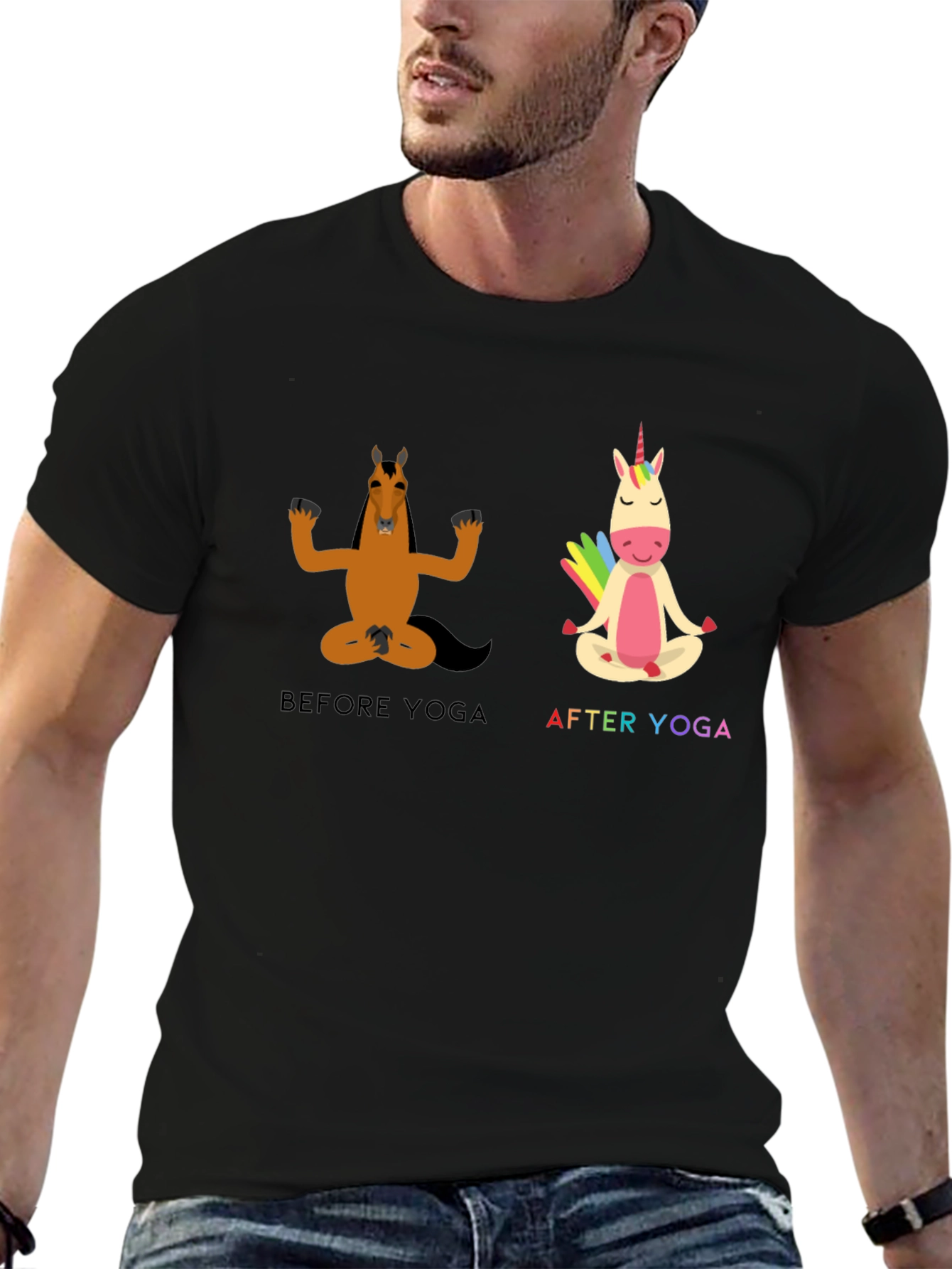 Yoga Horse T-Shirt Funny Graphic Tee