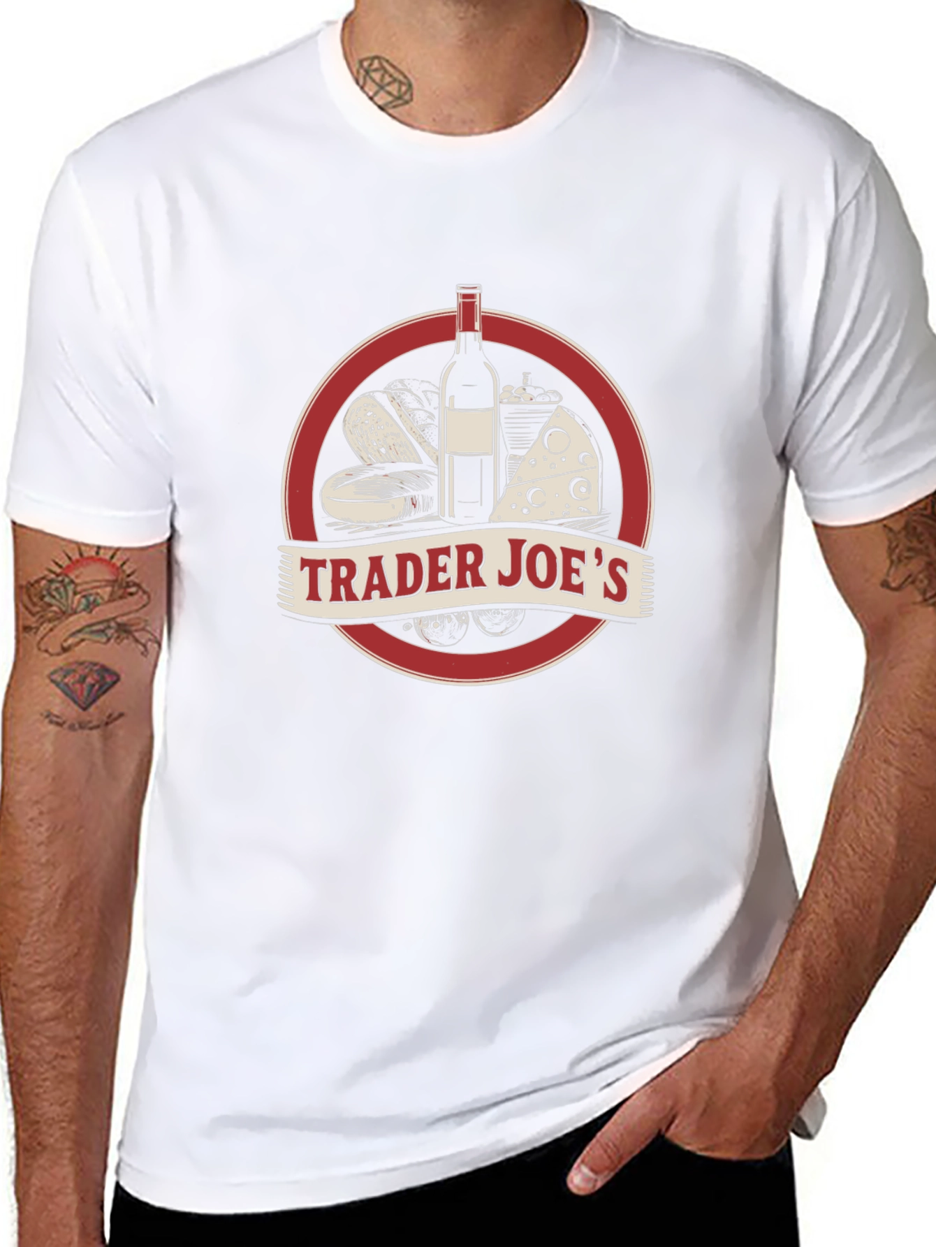 Trader Joes Black Graphic Tee
