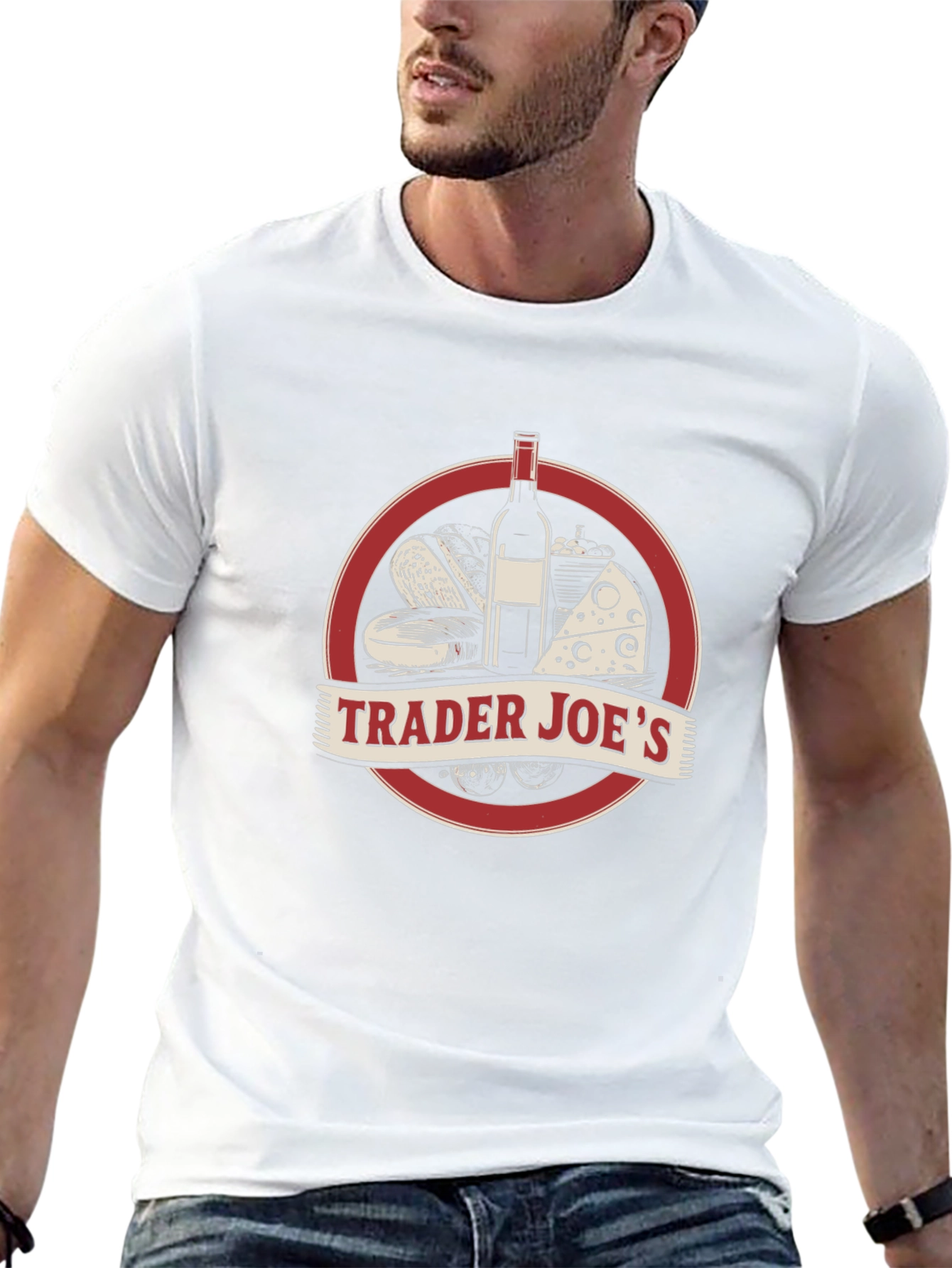 Trader Joes Black Graphic Tee