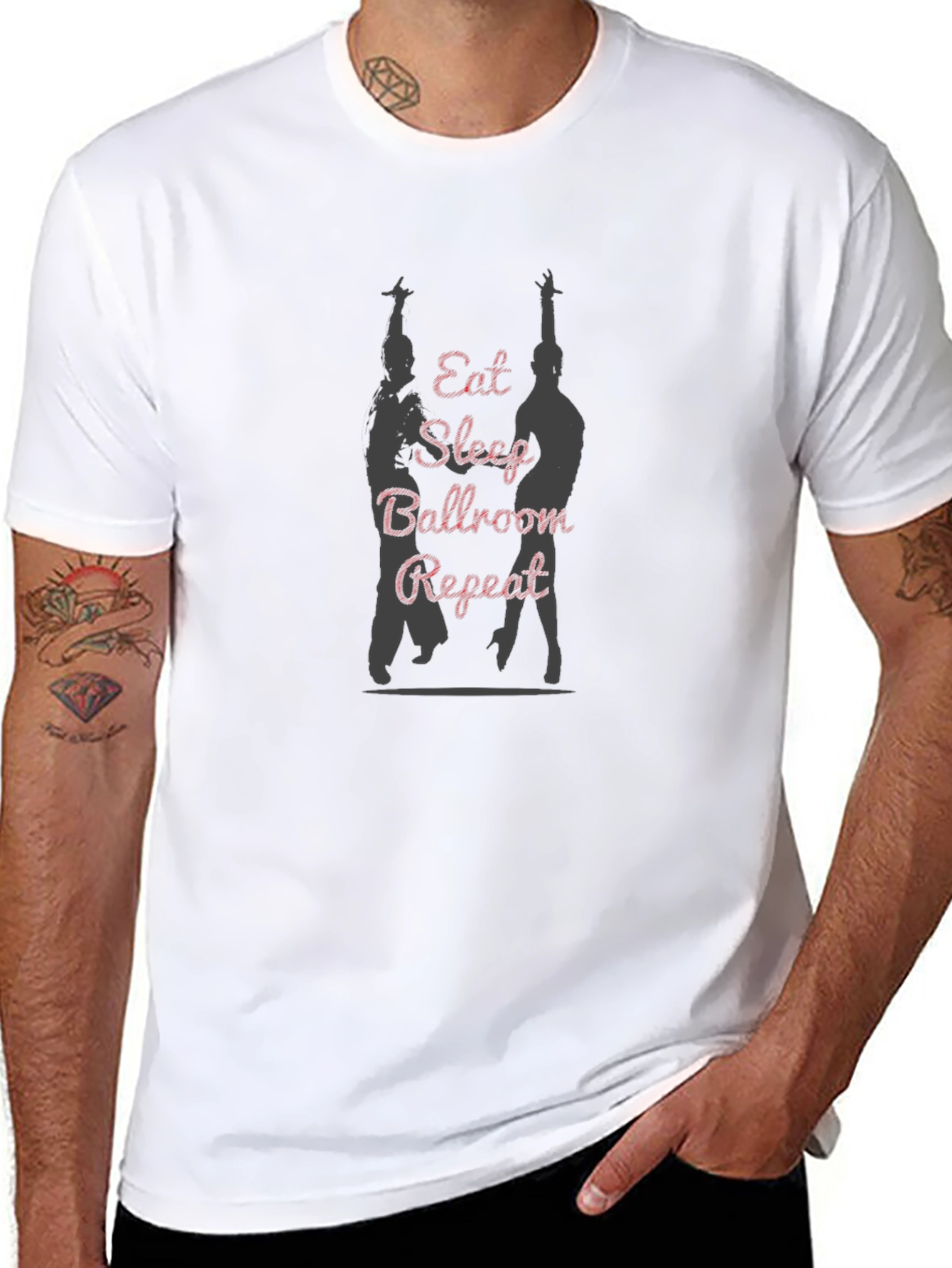 Ballroom Dance T-Shirt - Eat Sleep Ballroom Repeat