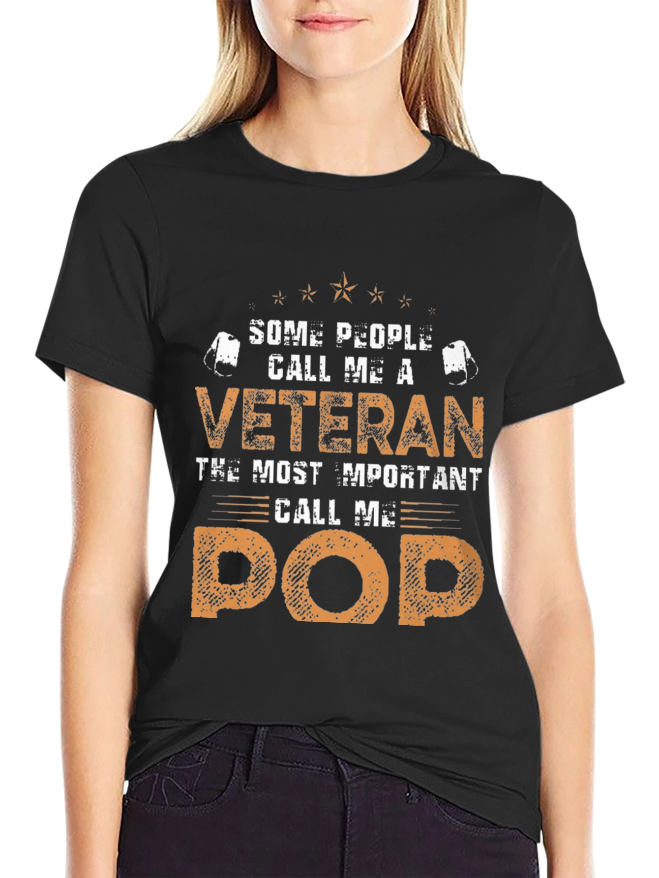 Veteran Pop T-Shirt - Gift for Grandfather