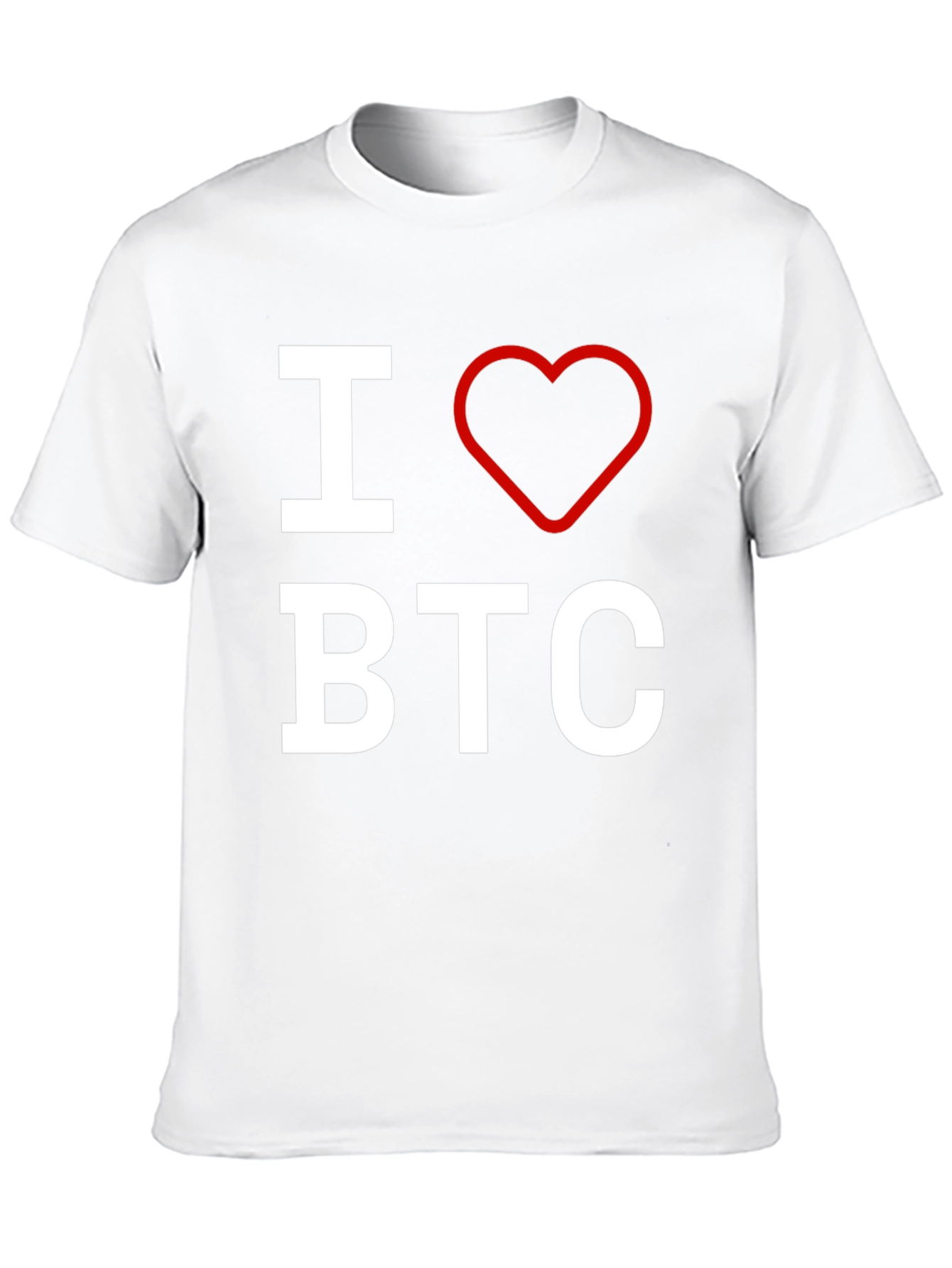 I Love BTC T-Shirt - Bitcoin Enthusiast Apparel