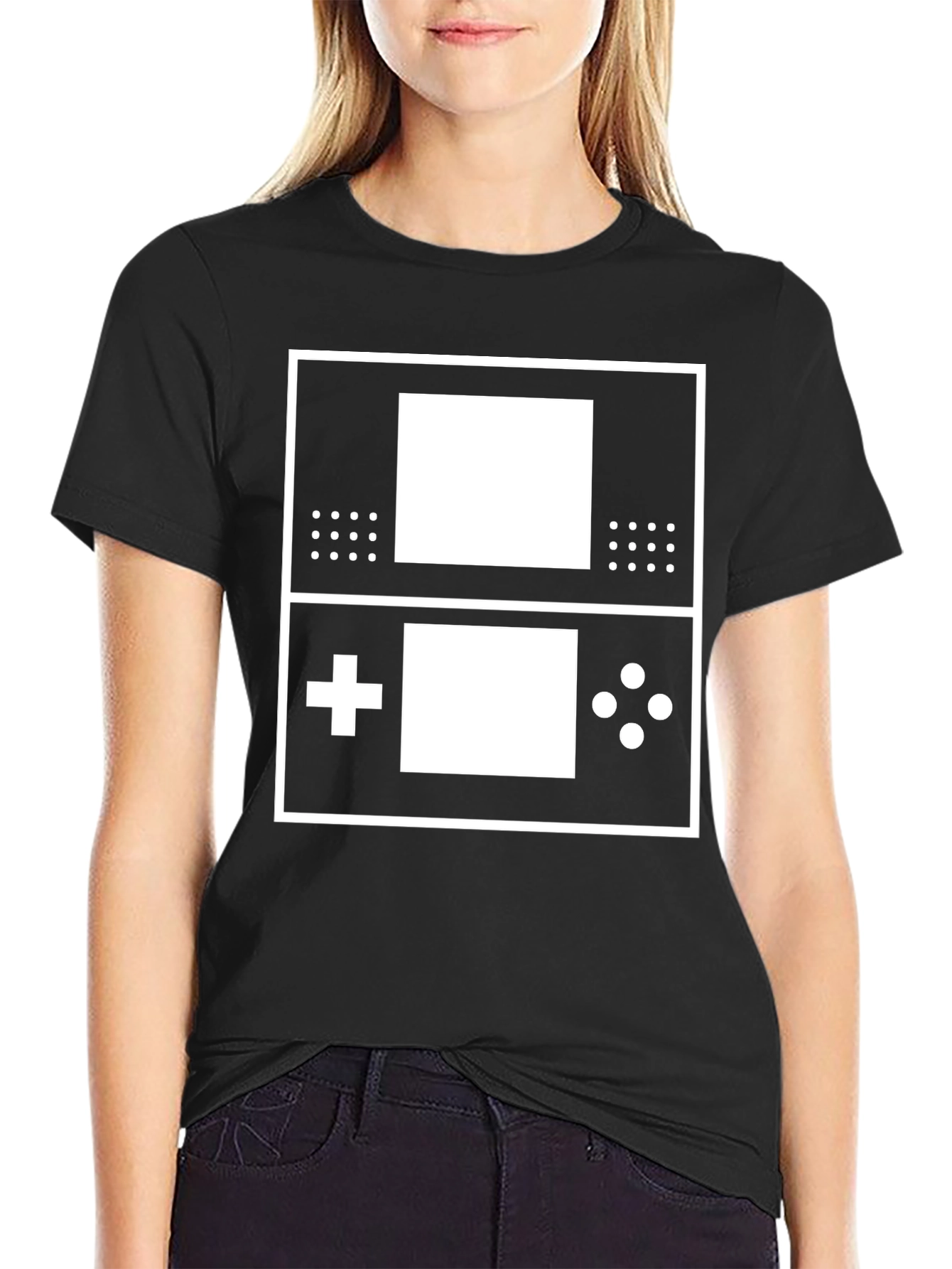 Retro Gaming T-Shirt - Classic Handheld Design