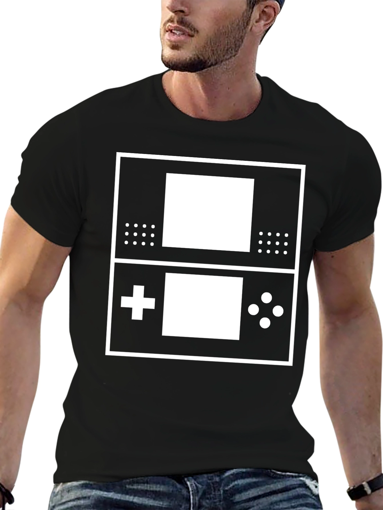 Retro Gaming T-Shirt - Classic Handheld Design