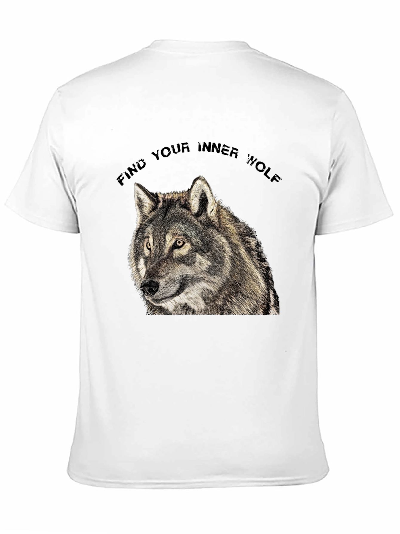 Inner Wolf T-Shirt - Black Wolf Graphic Tee