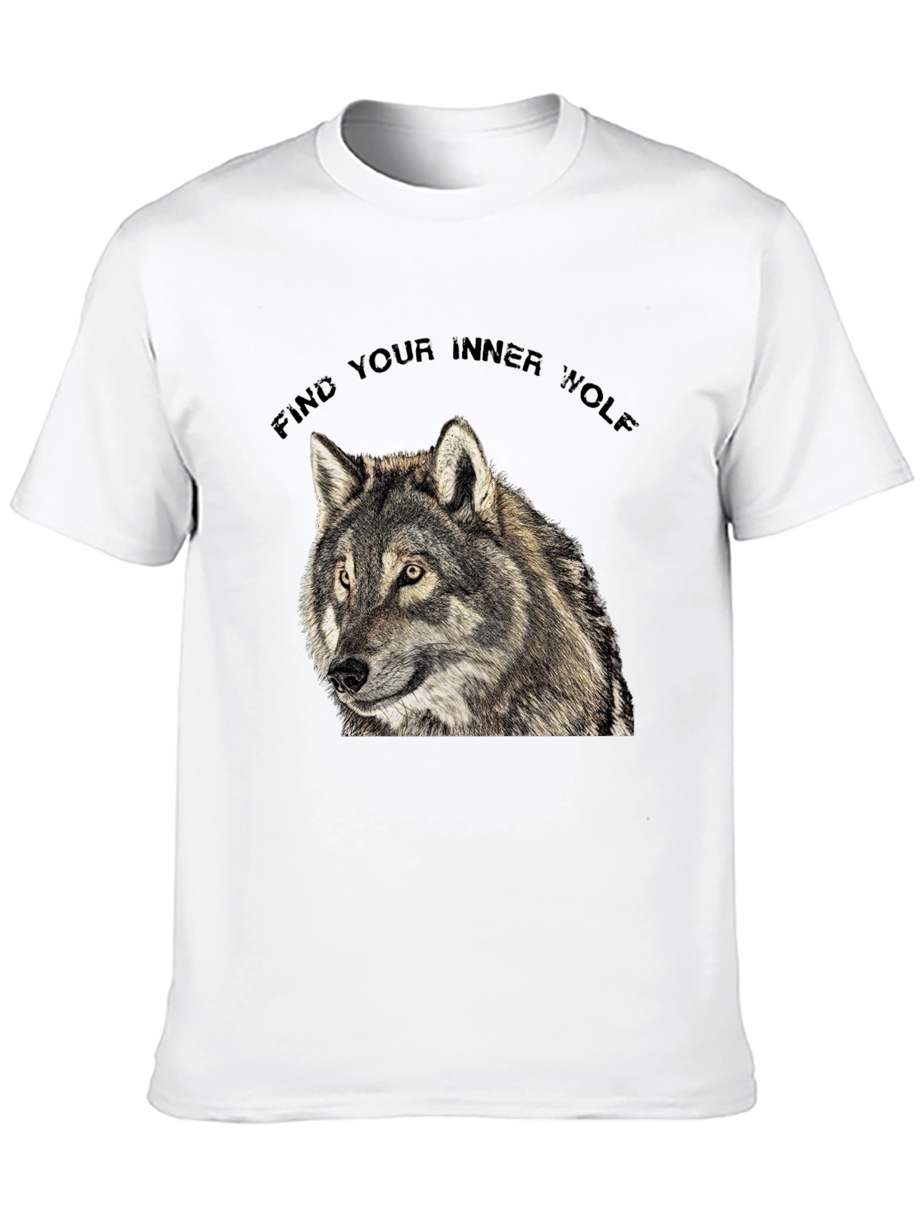 Inner Wolf T-Shirt - Black Wolf Graphic Tee