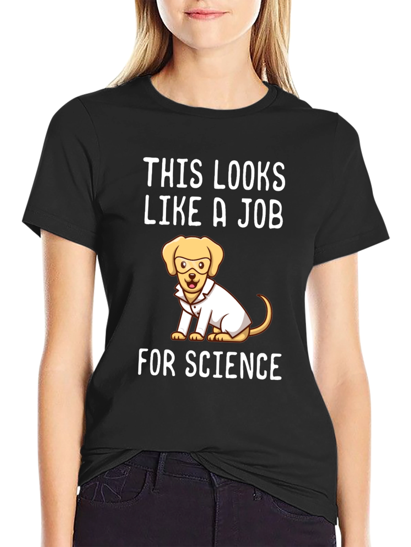 Science Dog T-Shirt - Funny Lab Coat Tee