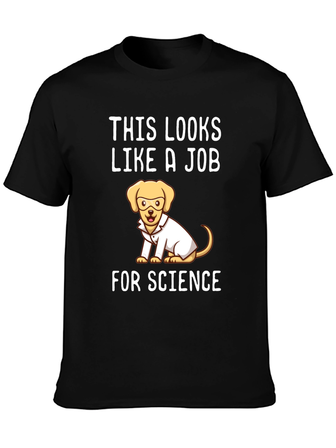 Science Dog T-Shirt - Funny Lab Coat Tee