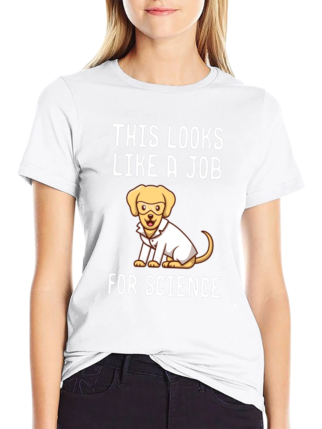 Science Dog T-Shirt - Funny Lab Coat Tee
