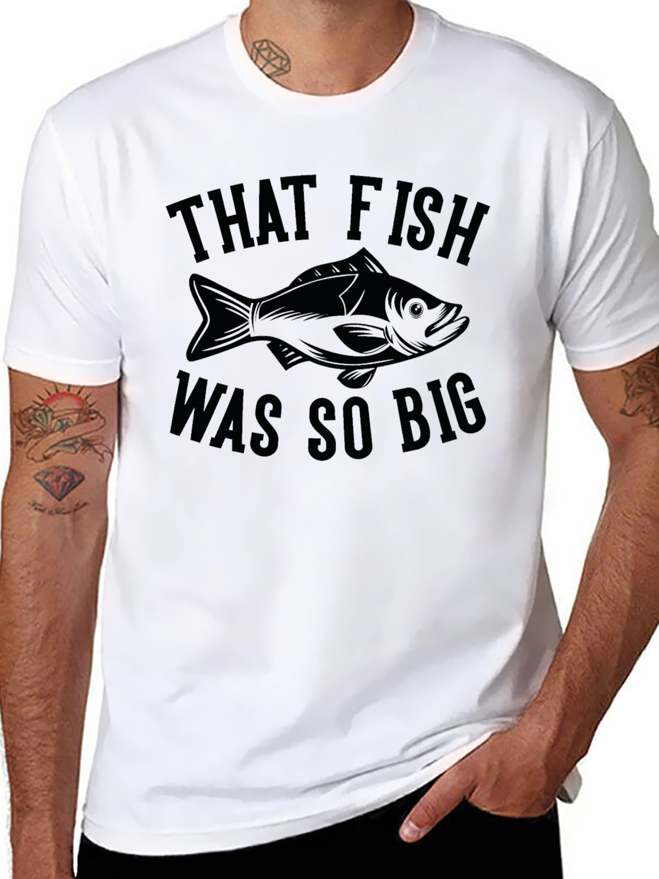 That Fish Was So Big - Funny Fishing T-Shirt