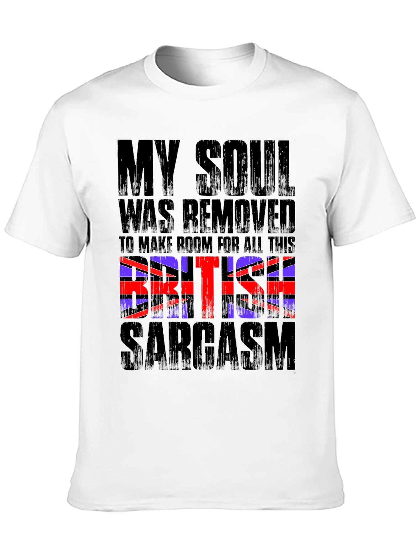 British Sarcasm Graphic Tee - Mens Black T-Shirt