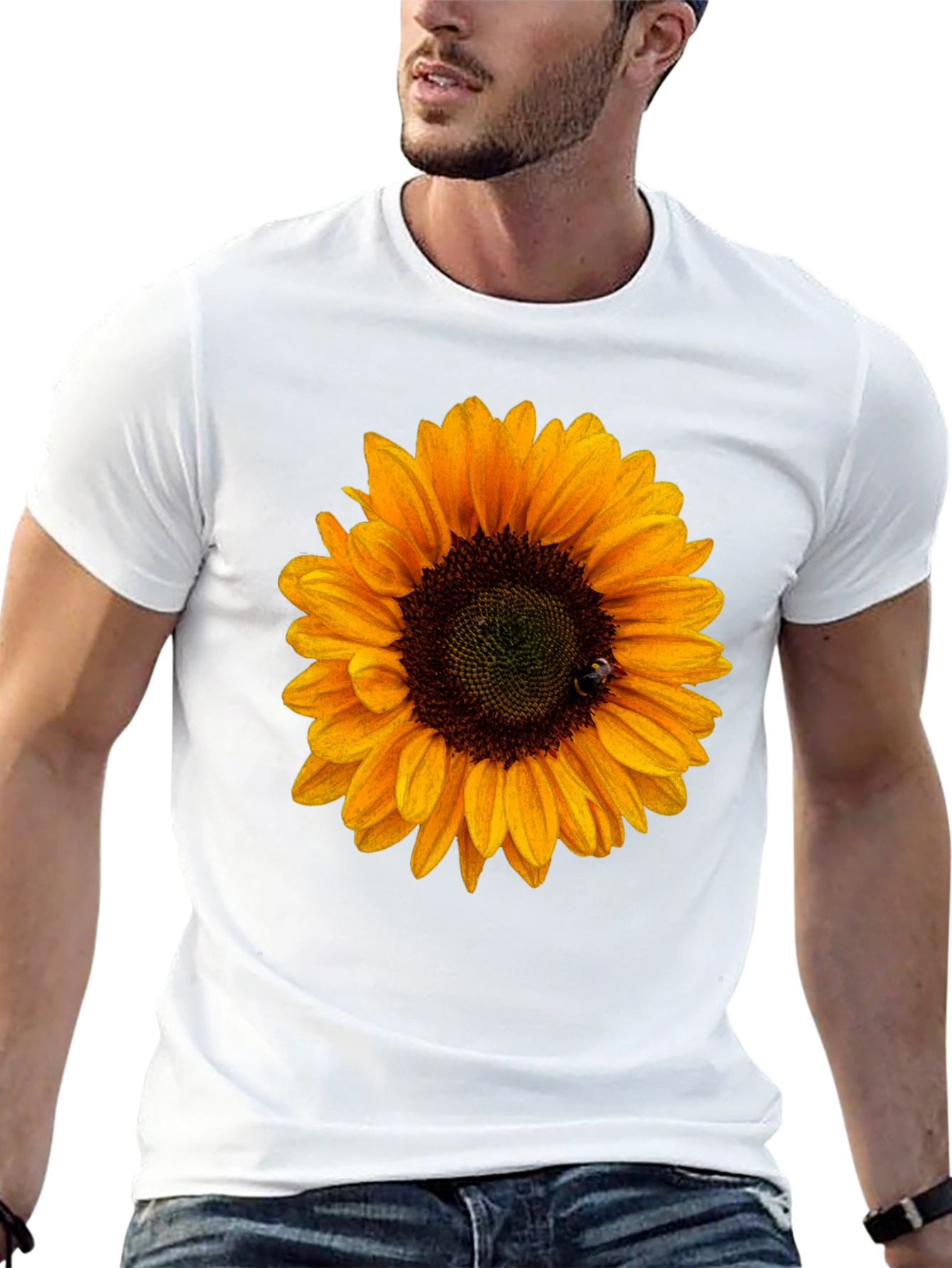 Sunflower Graphic Tee - Black Unisex T-Shirt