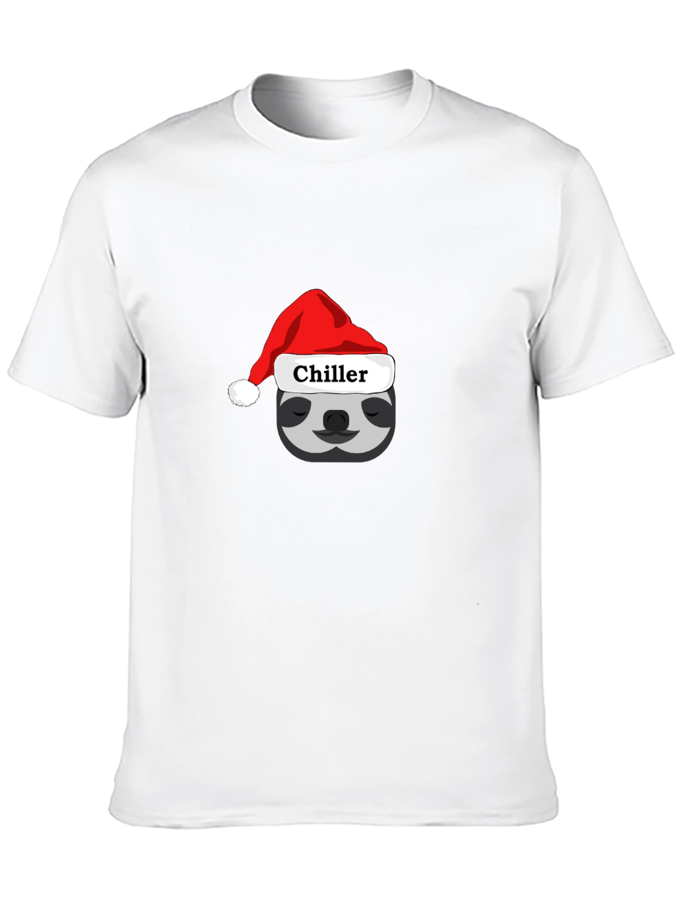 Chiller Sloth Santa Hat T-Shirt