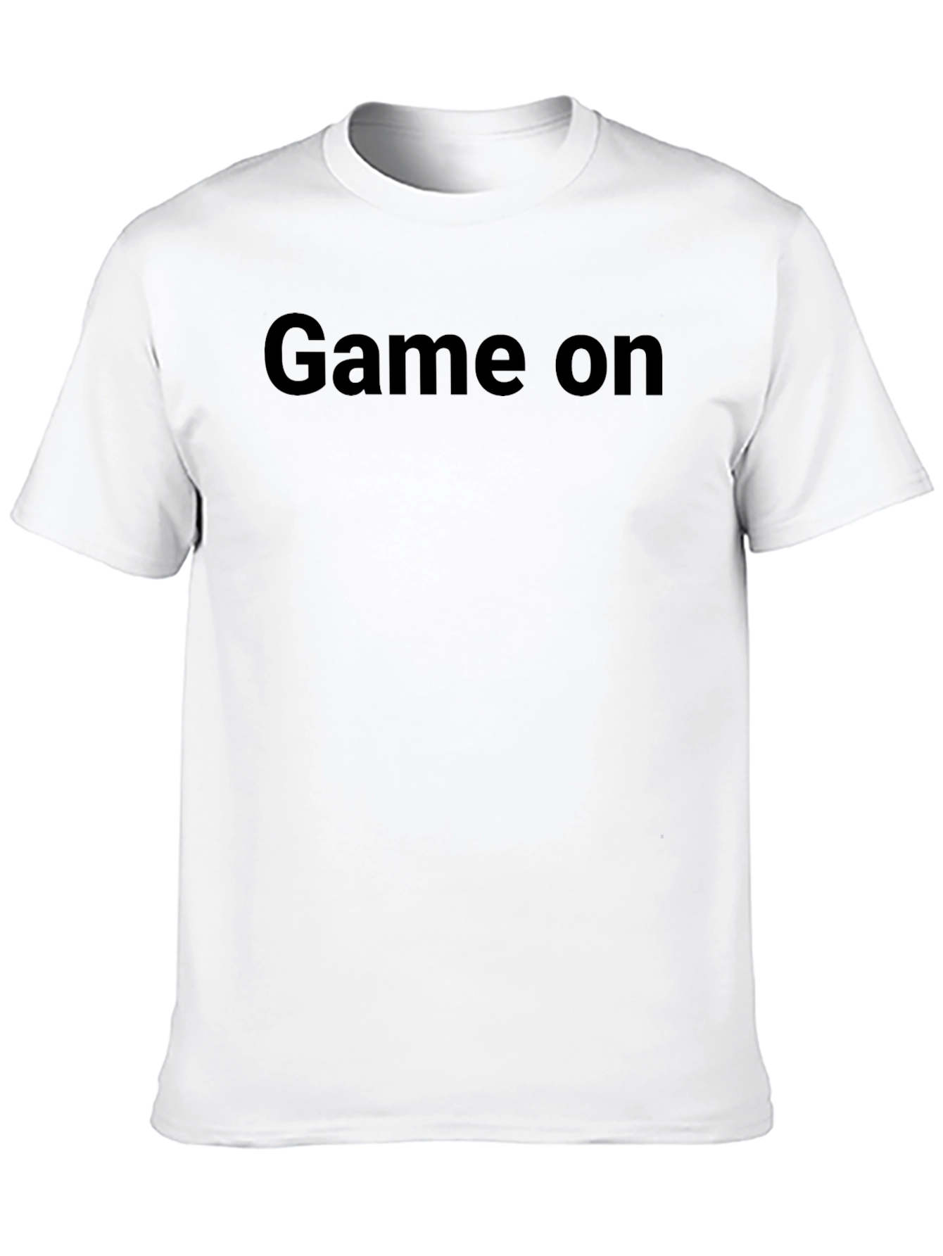Game On T-Shirt - Black Crew Neck Tee