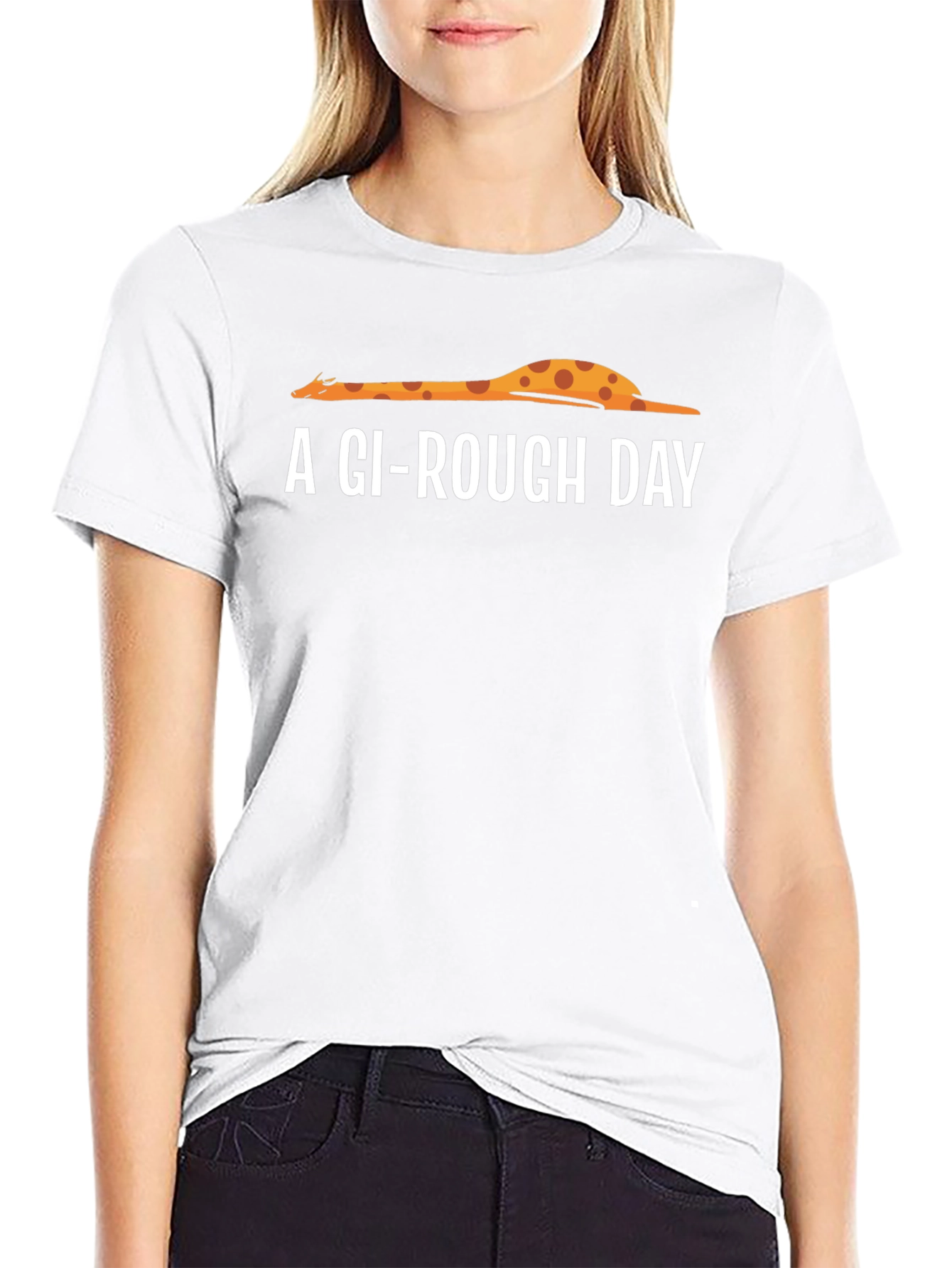 A GI-Rough Day Giraffe Graphic T-Shirt