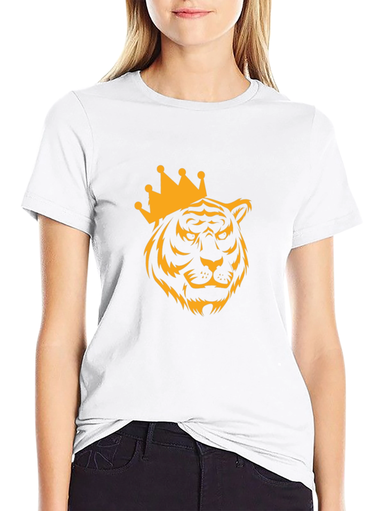 Tiger King Graphic Print Black T-Shirt