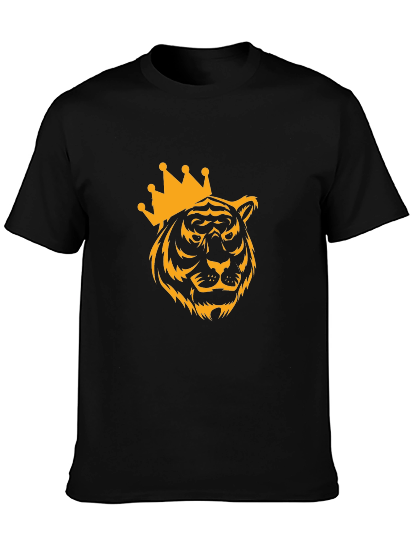Tiger King Graphic Print Black T-Shirt
