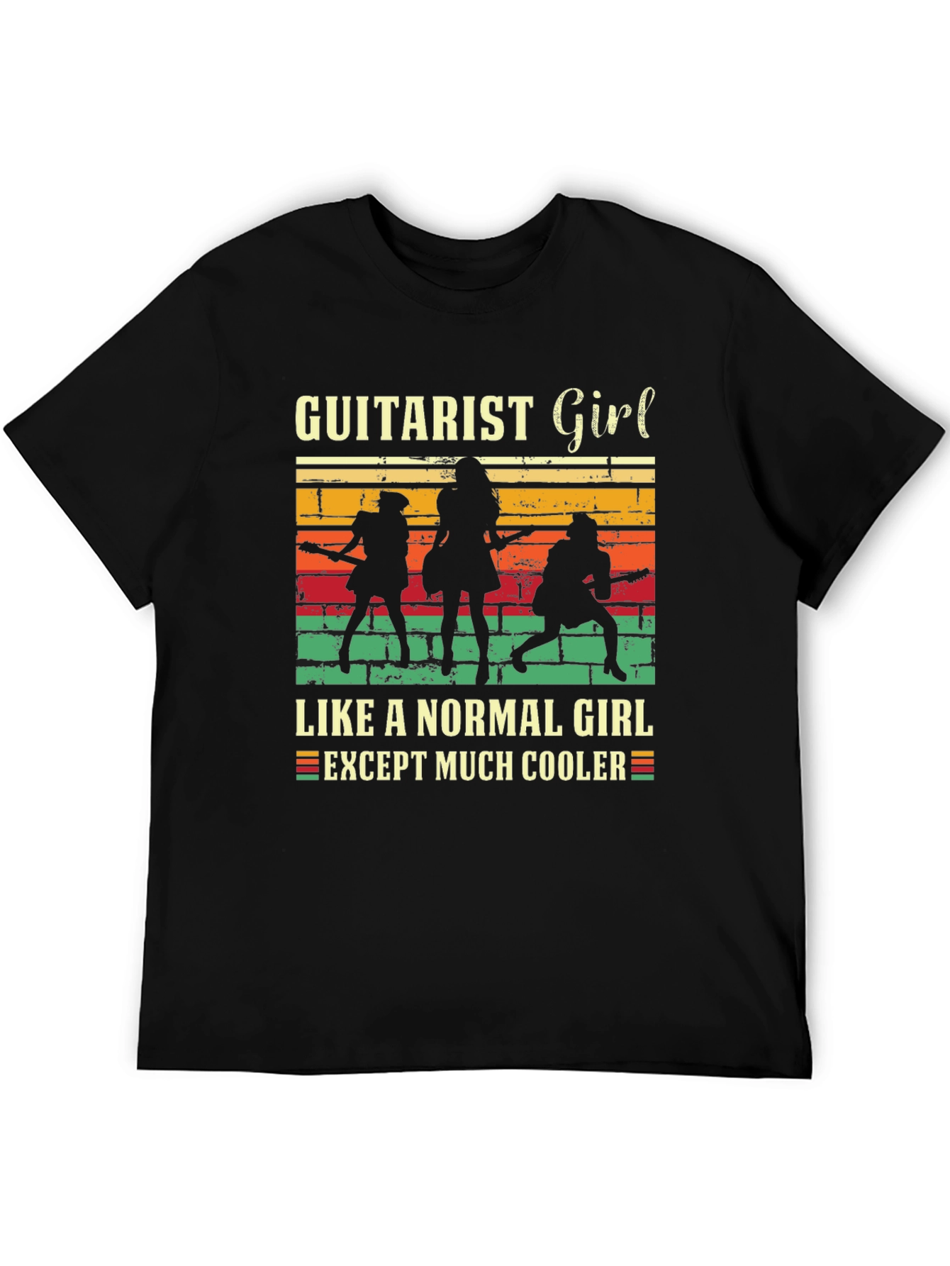 Guitarist Girl Tee: Rock & Roll Cool