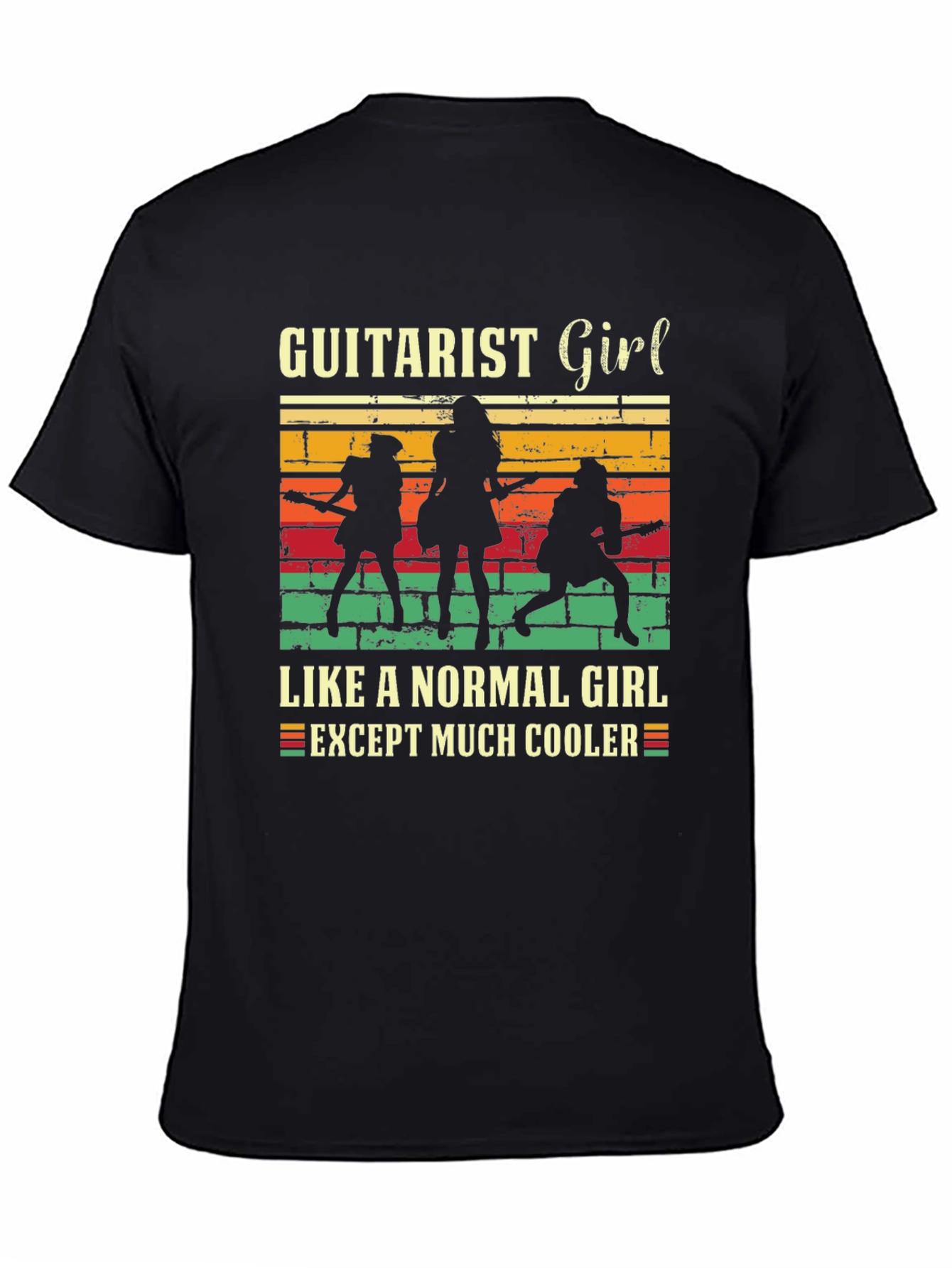 Guitarist Girl Tee: Rock & Roll Cool