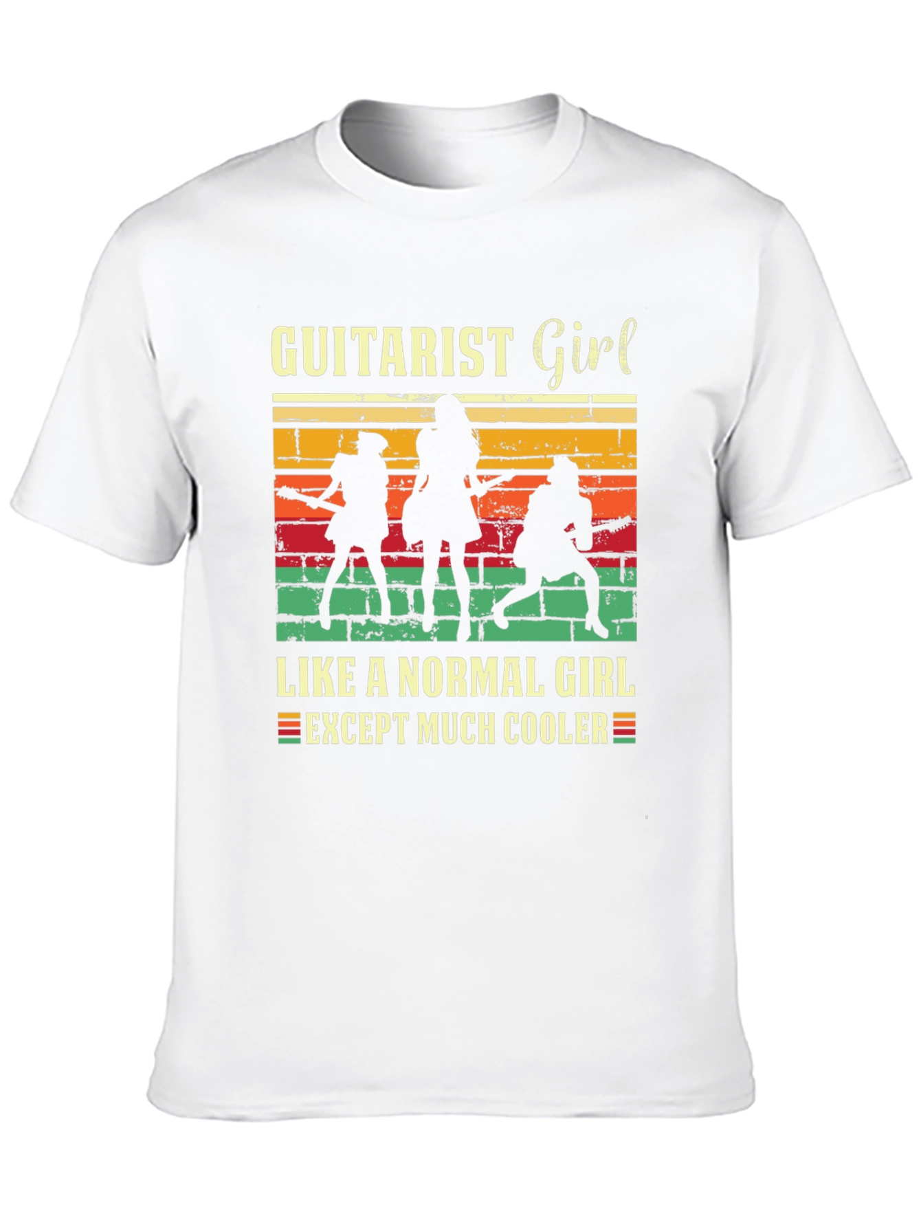 Guitarist Girl Tee: Rock & Roll Cool