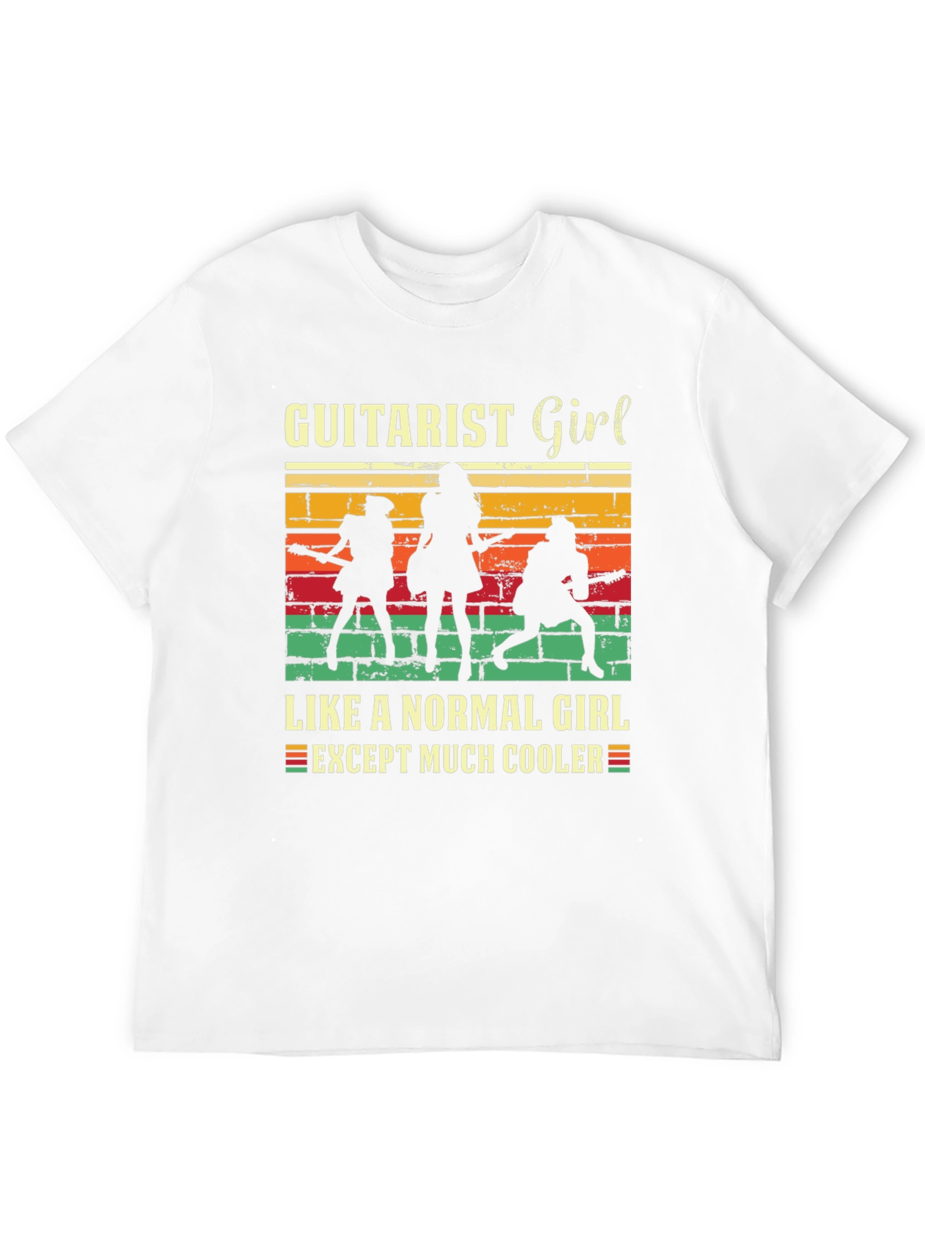 Guitarist Girl Tee: Rock & Roll Cool