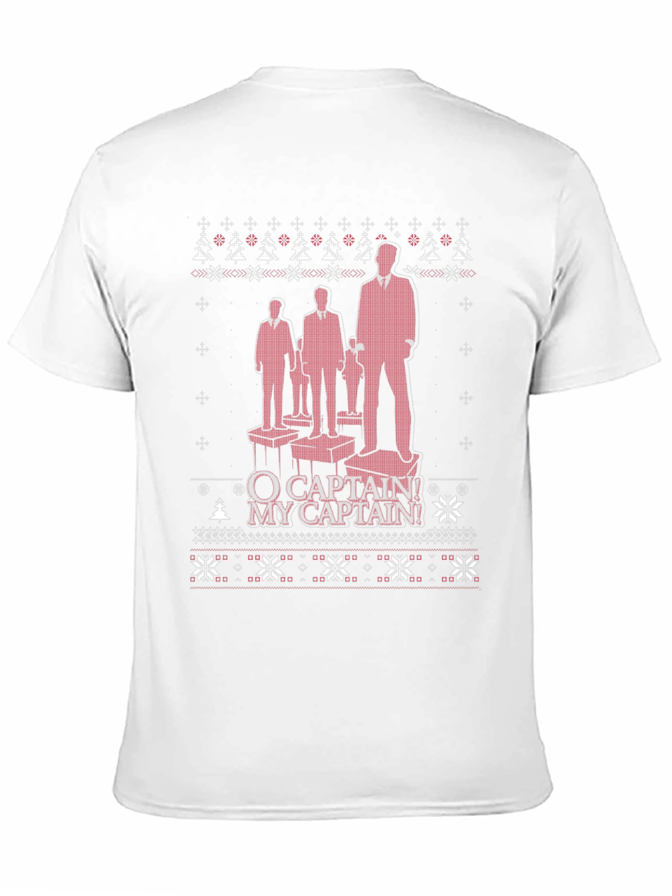 O Captain! My Captain! Black Crew Neck T-Shirt